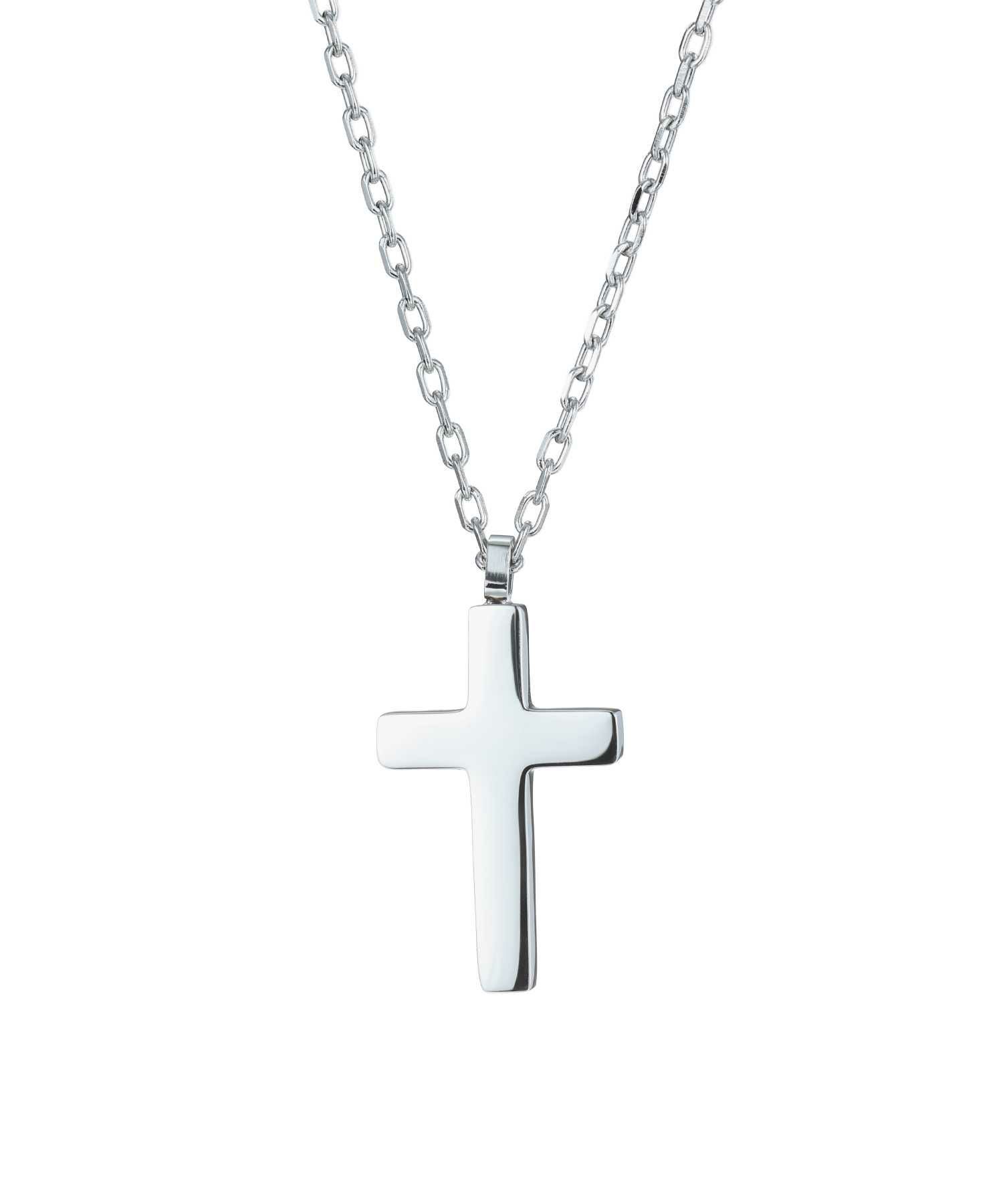 限定展開】ミニマルクロスネックレス/サージカルステンレス316L（金属