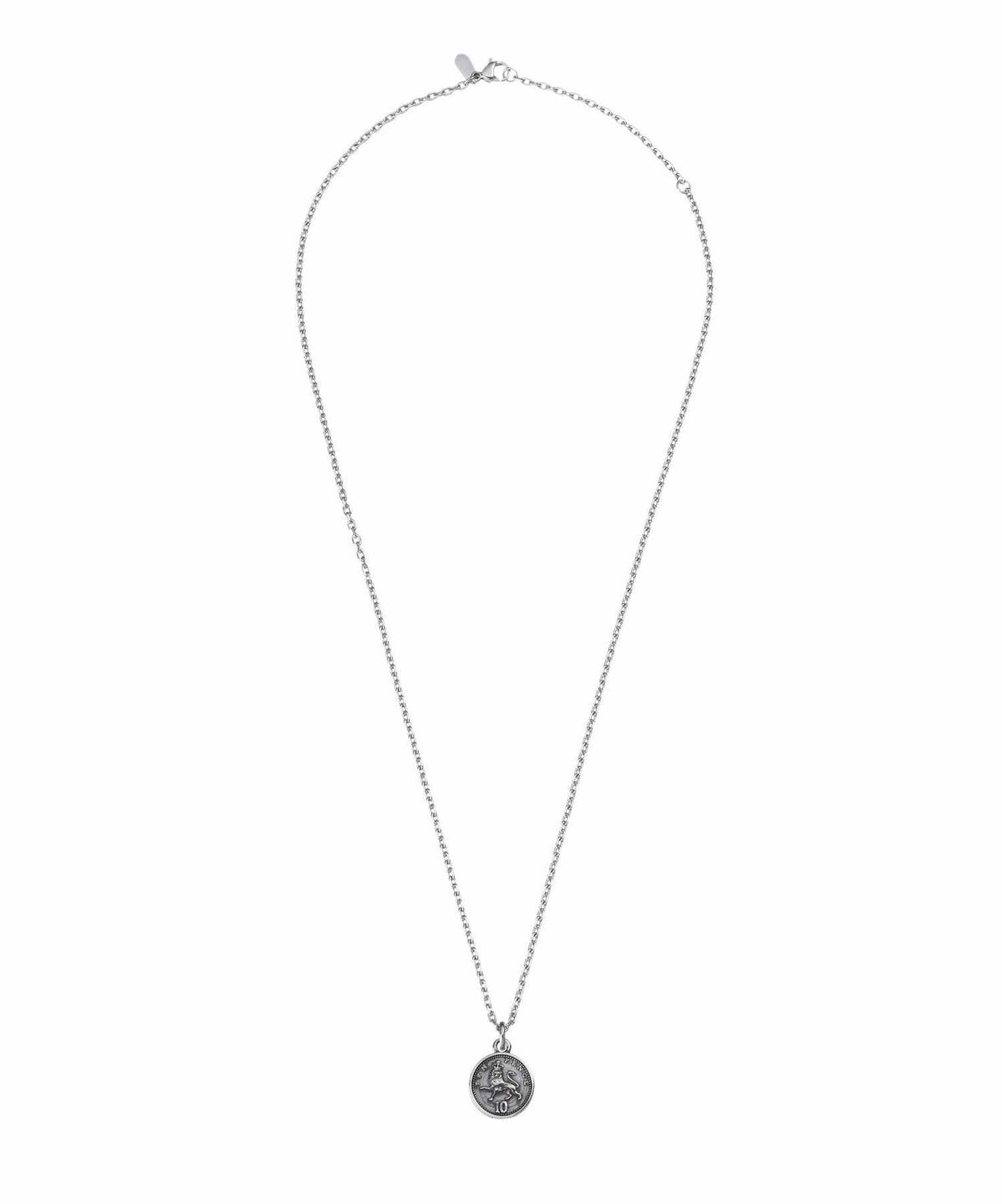【WEB限定】ライオンコインネックレス/イギリス10ペンス硬貨/サージカルステンレス316L