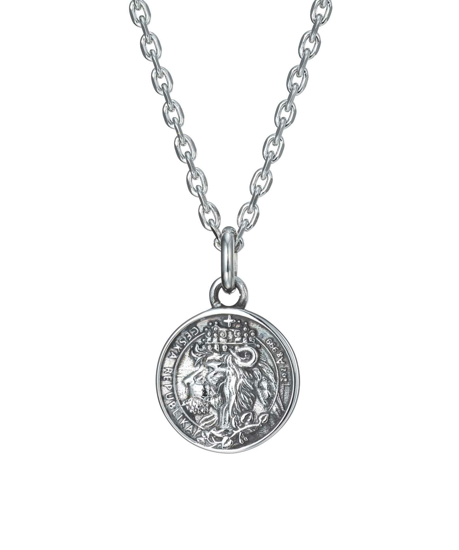 【WEB限定】ライオンコインネックレス/チェコ金貨/サージカルステンレス316L