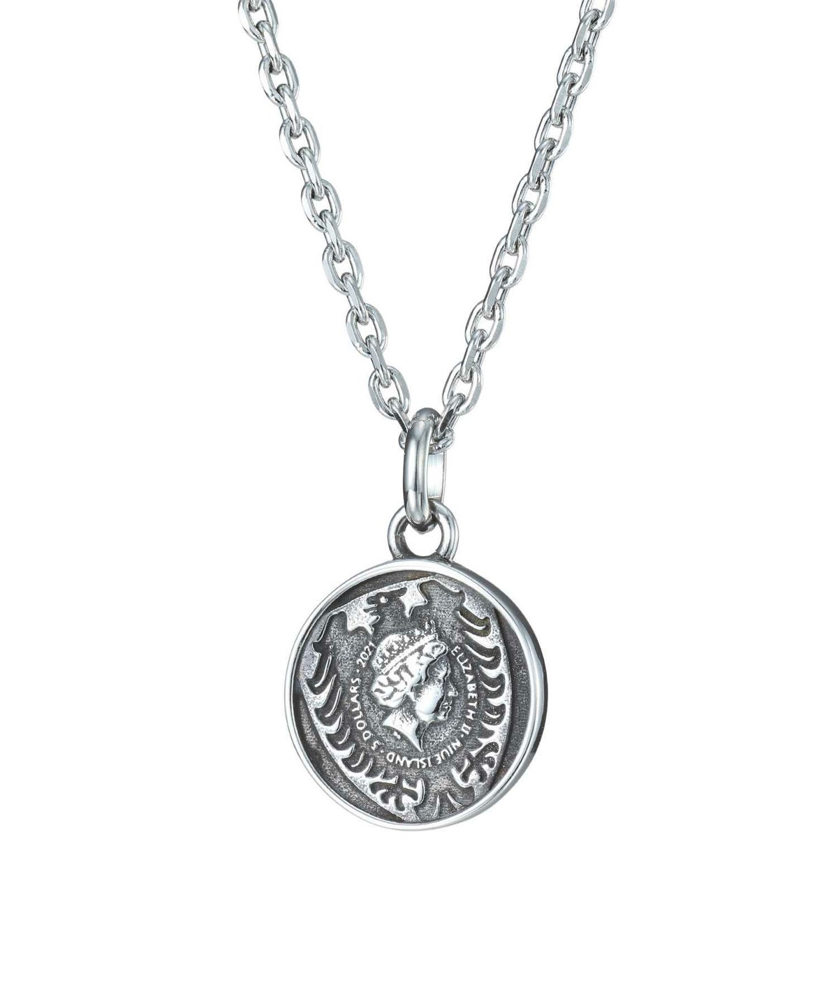 【WEB限定】ライオンコインネックレス/チェコ金貨/サージカルステンレス316L