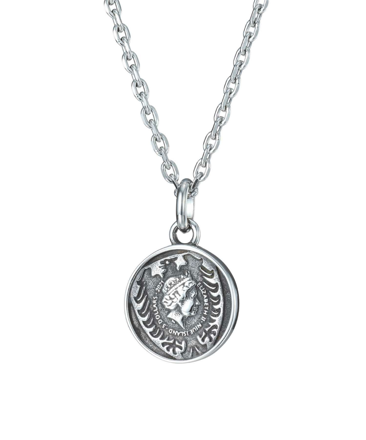 【WEB限定】ライオンコインネックレス/チェコ金貨/サージカルステンレス316L