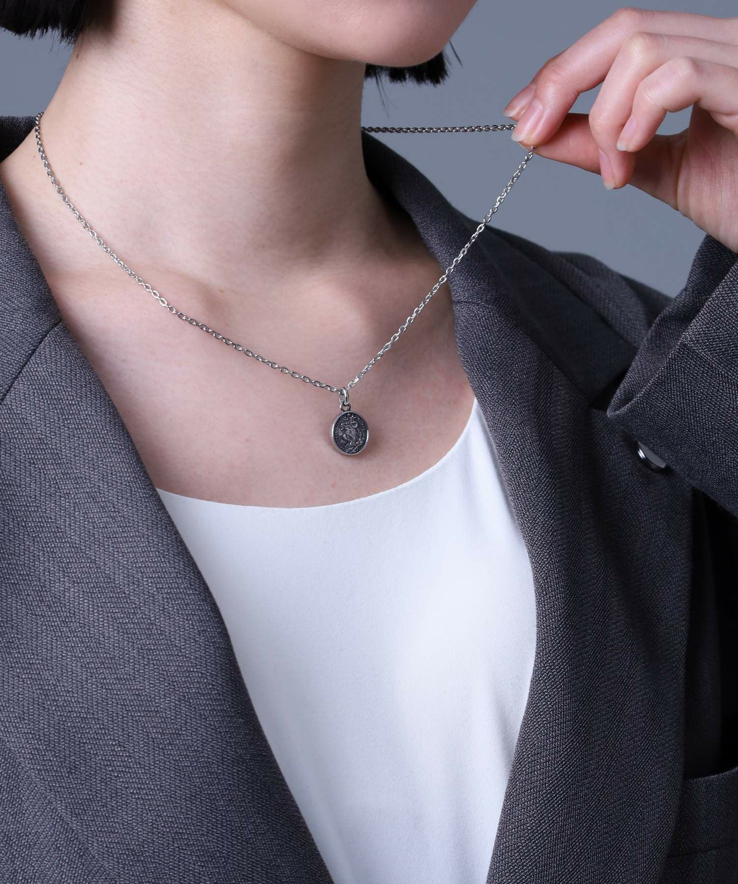 【WEB限定】ライオンコインネックレス/チェコ金貨/サージカルステンレス316L