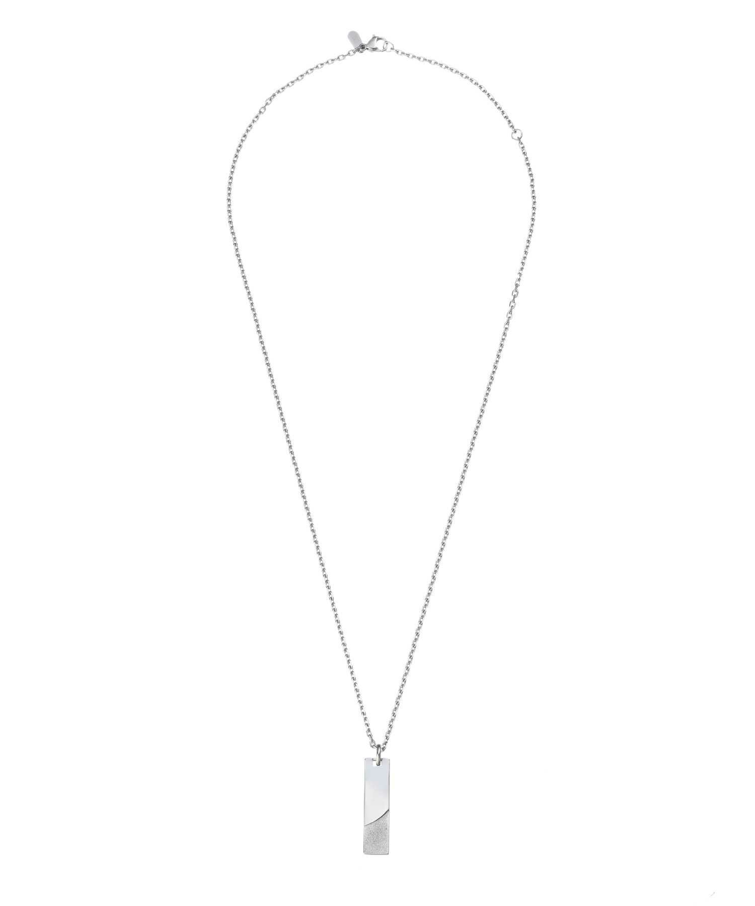 【WEB限定】“SAND”ワイドプレートネックレス/サージカルステンレス316L