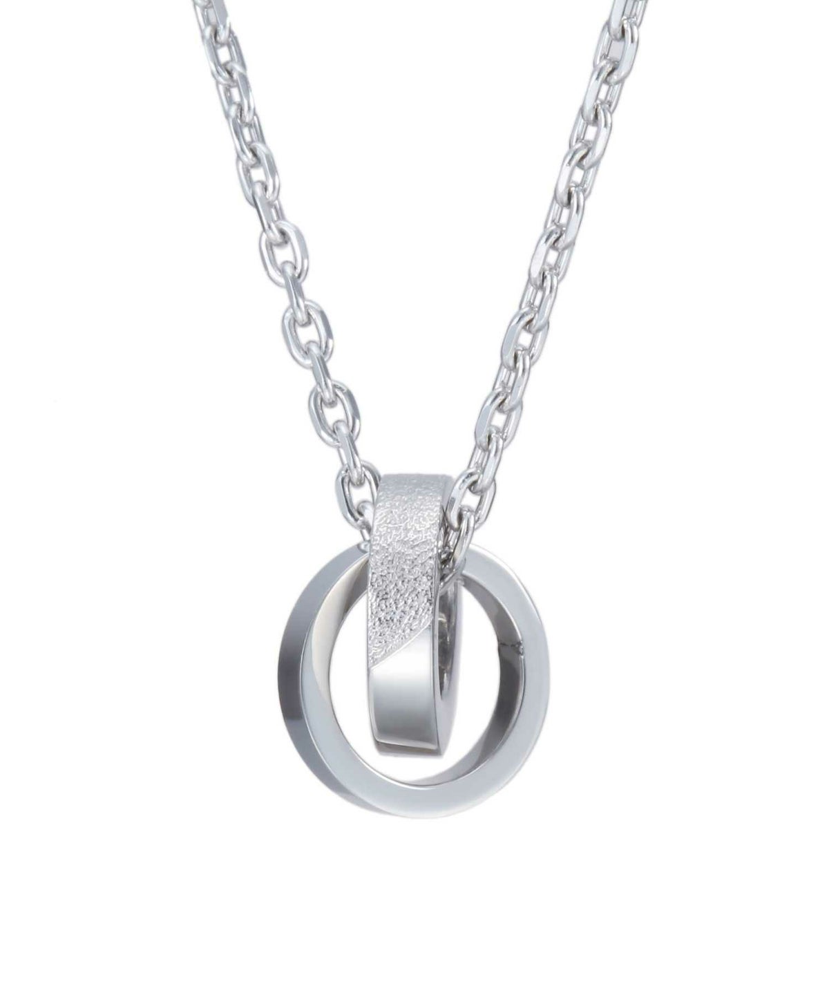 【WEB限定】“SAND”ダブルリングネックレス/サージカルステンレス316L