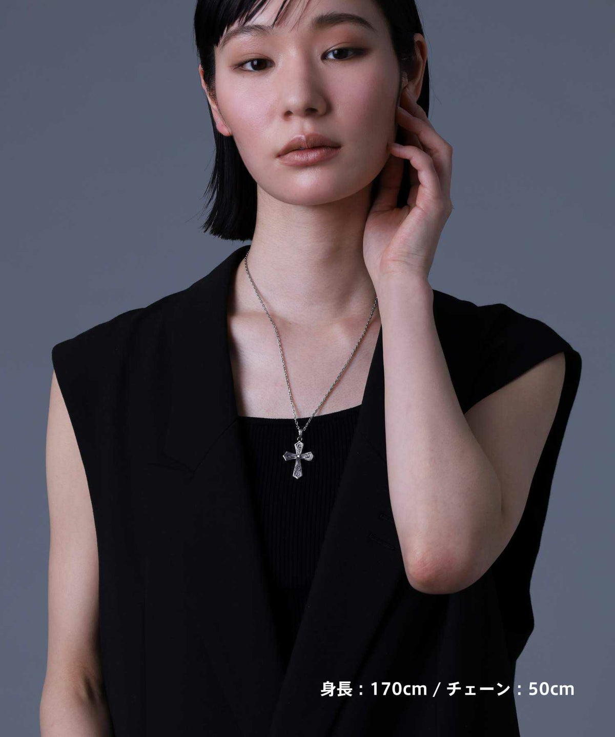【WEB限定】“HAWAIIAN”ネックレス/クロス/サージカルステンレス316L