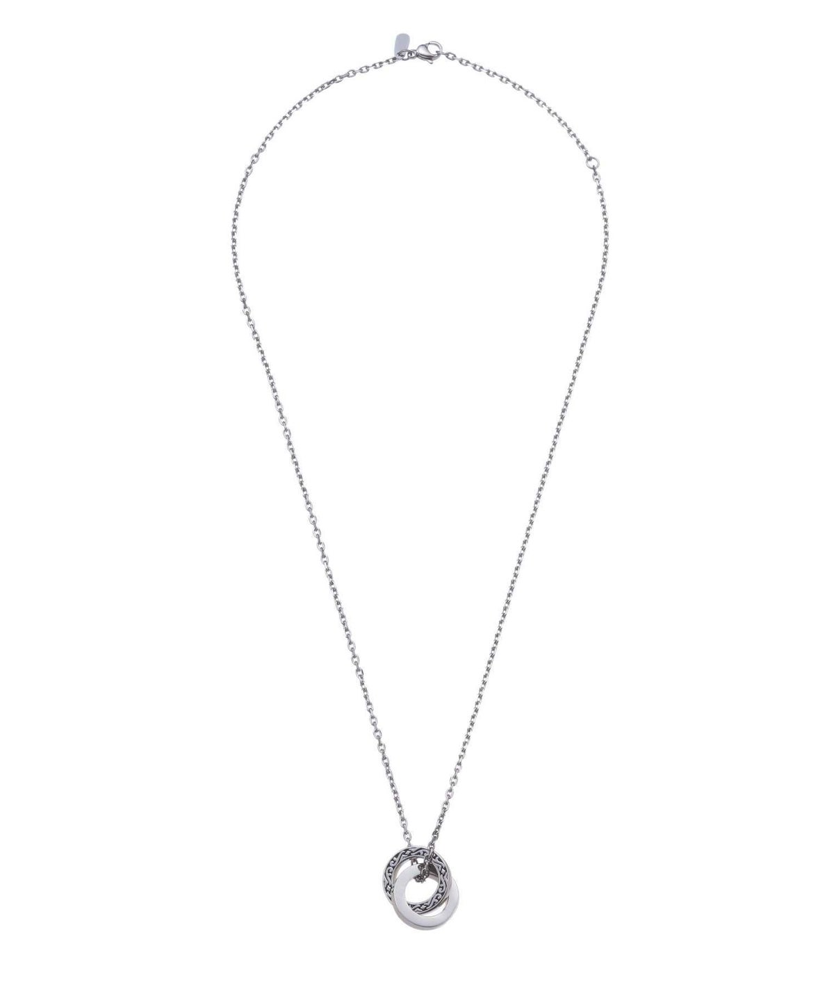 【WEB限定】ワイドタテガミダブルリングネックレス/サージカルステンレス316L（金属アレルギー対応）