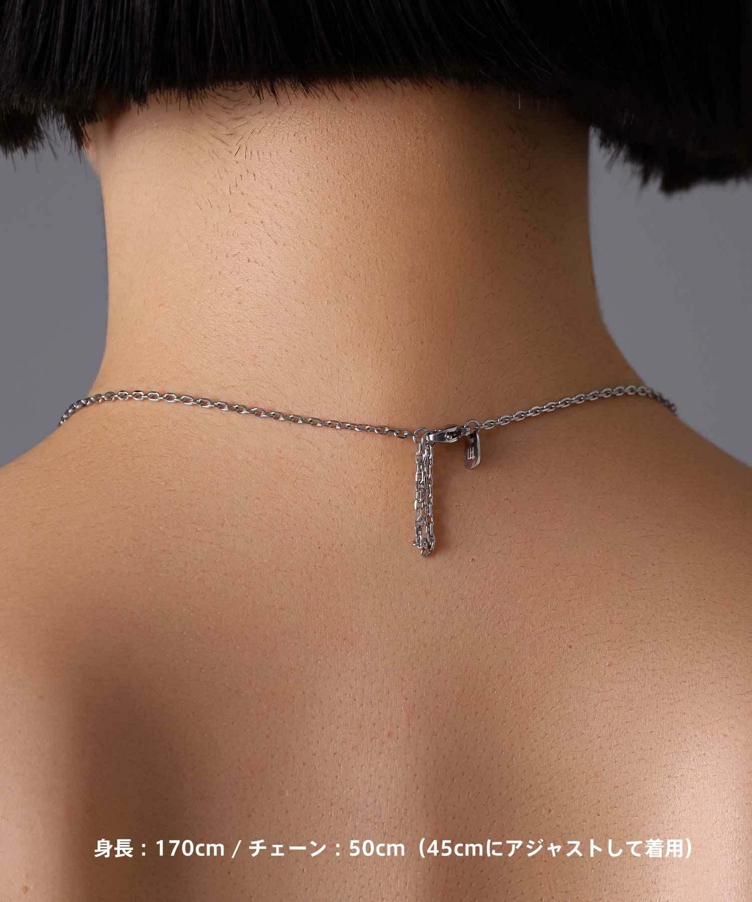 限定展開】“LH-1”ラウンドタテガミダブルリングネックレス（シルバー