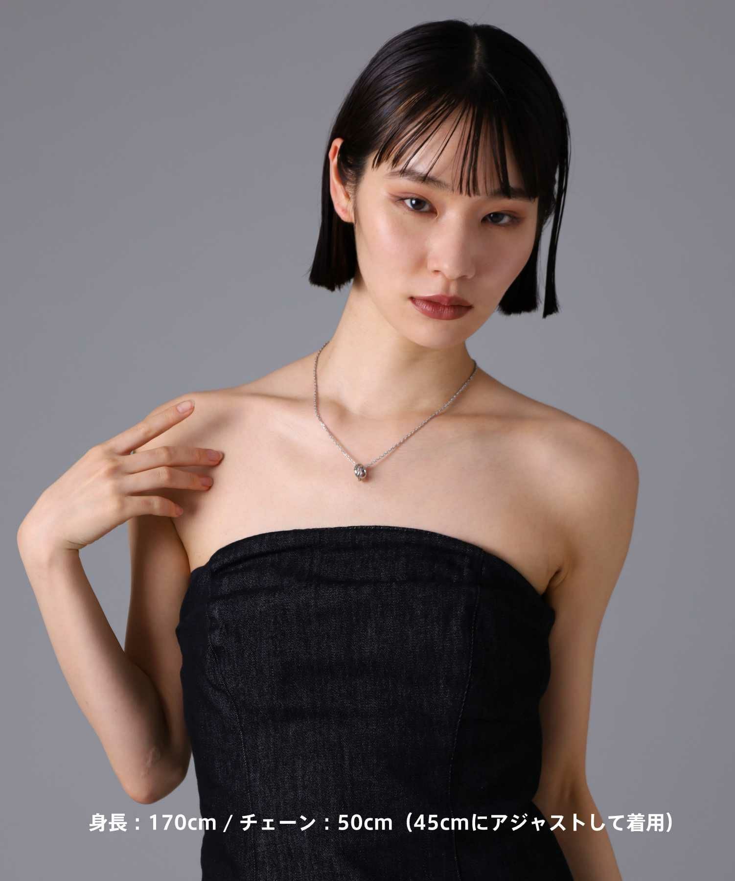 限定展開】“LH-1”ラウンドタテガミダブルリングネックレス（シルバー