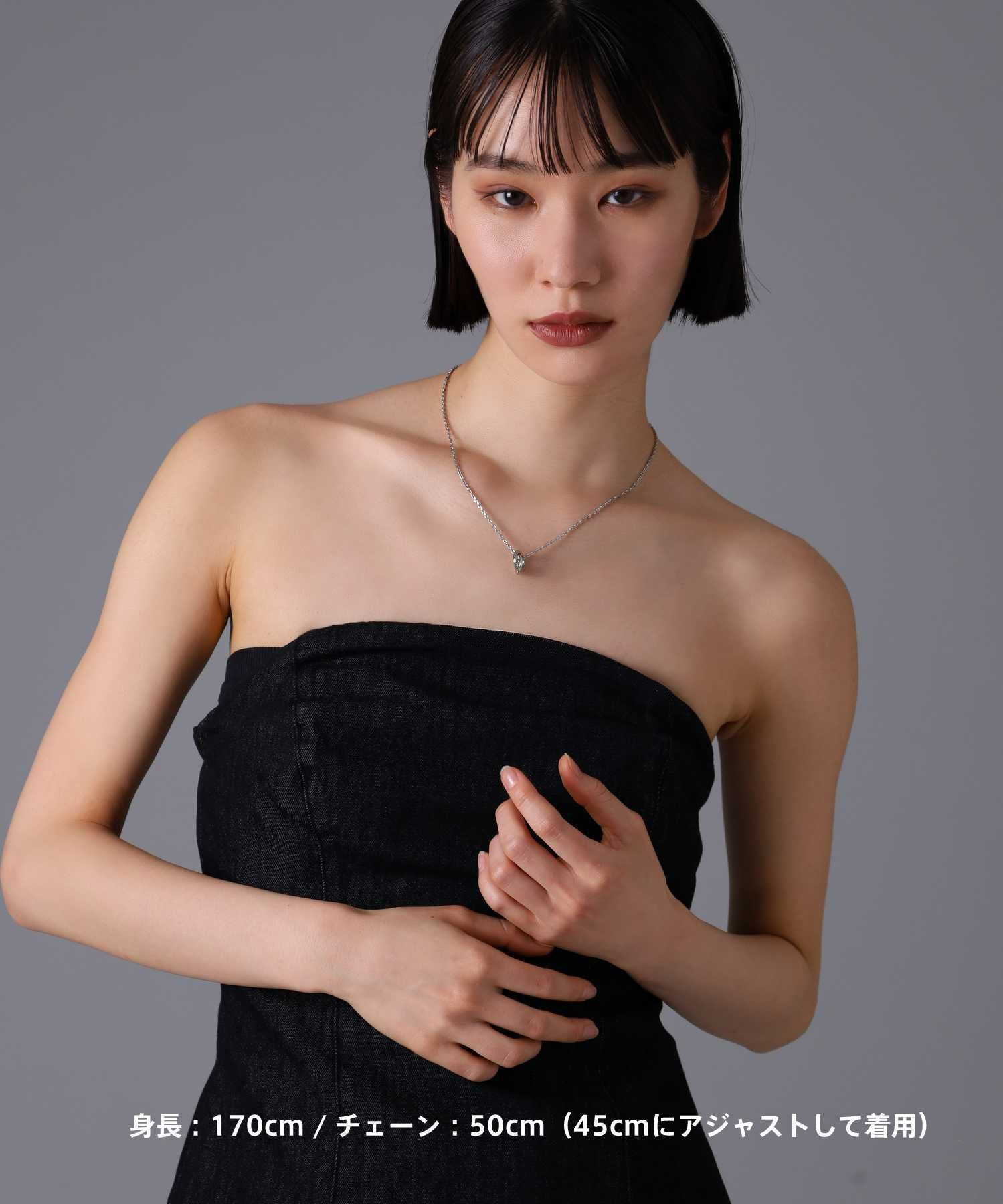 限定展開】“LH-1”ラウンドタテガミダブルリングネックレス（シルバー