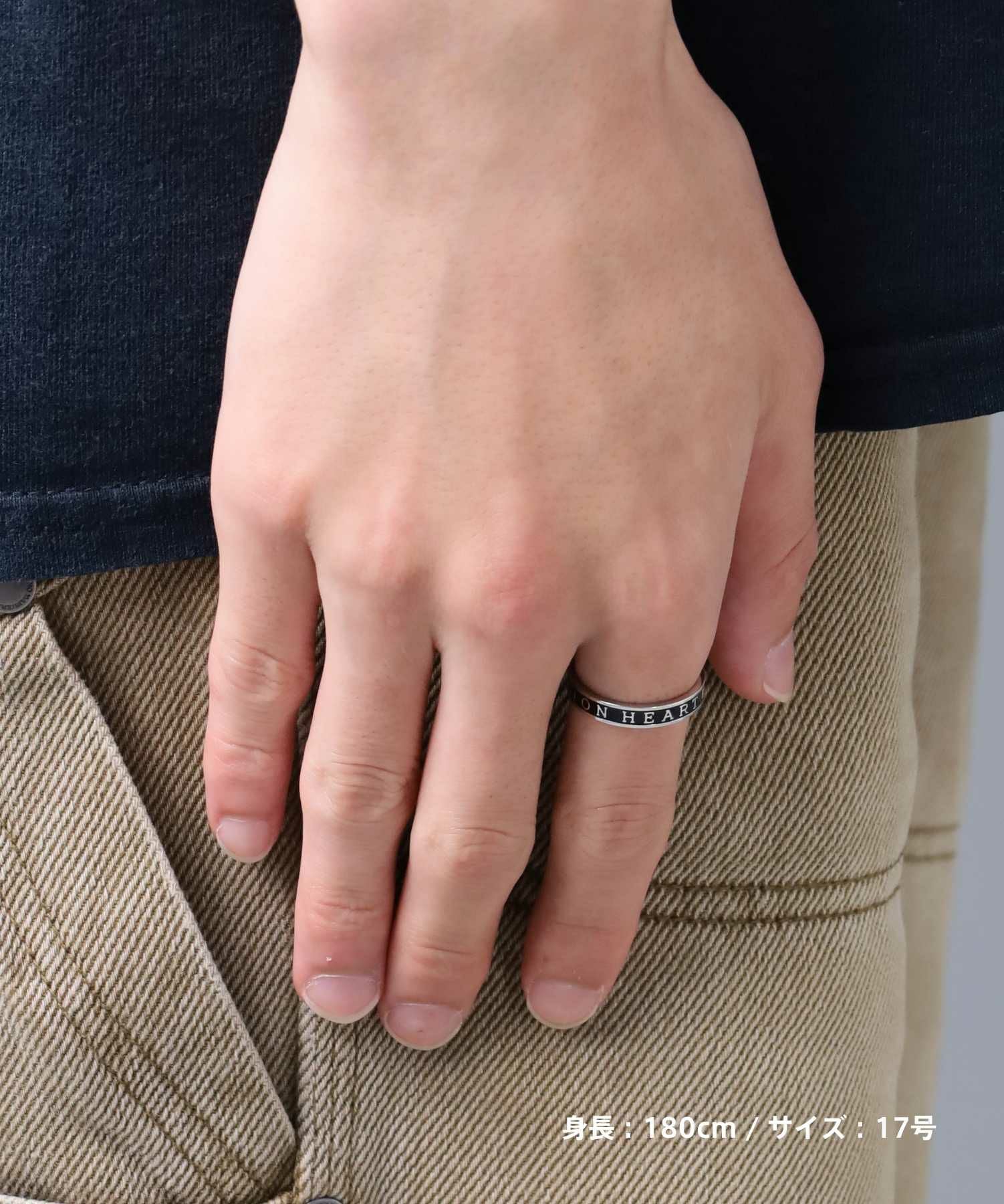 限定展開】“LH-1”LION HEARTロゴリング/サージカルステンレス（金属