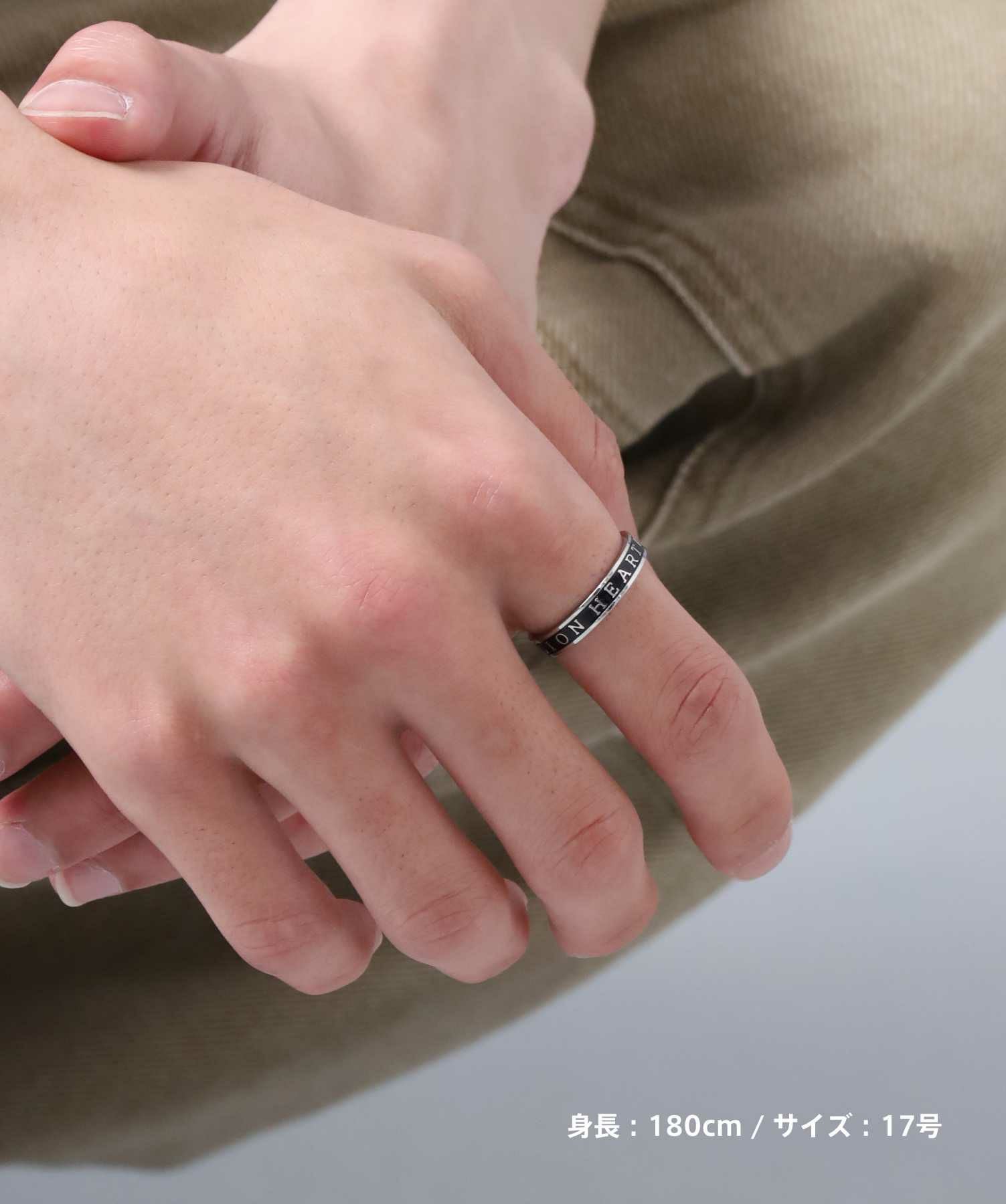 限定展開】“LH-1”LION HEARTロゴリング/サージカルステンレス（金属