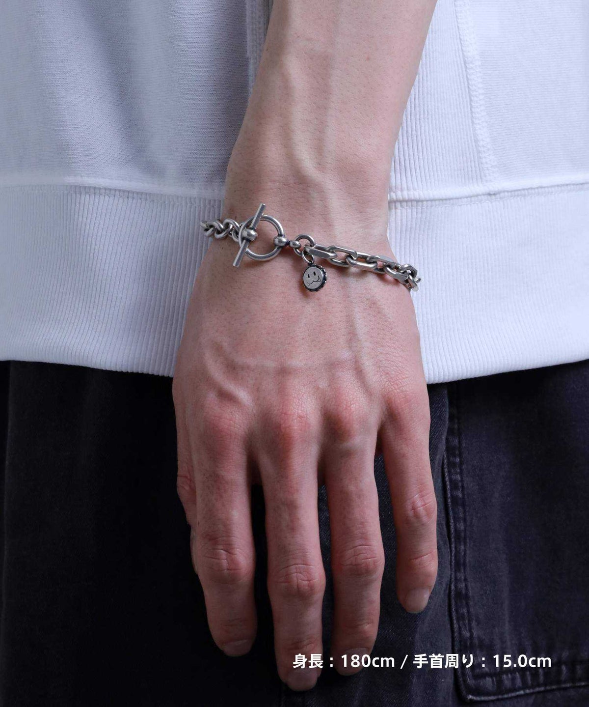 サイドカットチェーンブレスレット/シルバー925