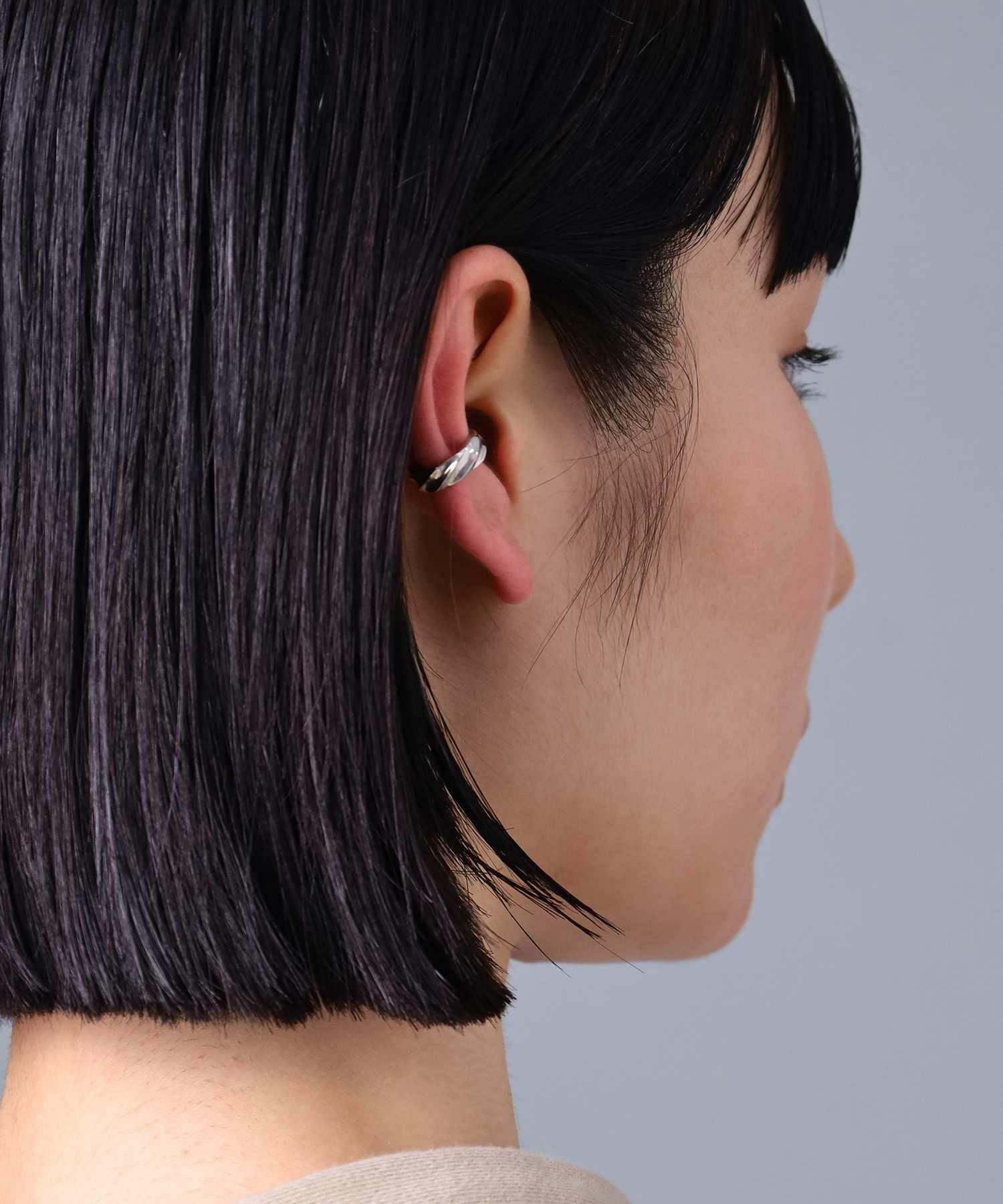 シルバーイヤーカフ/ツイストテクスチャー/シルバー925 | LION HEART