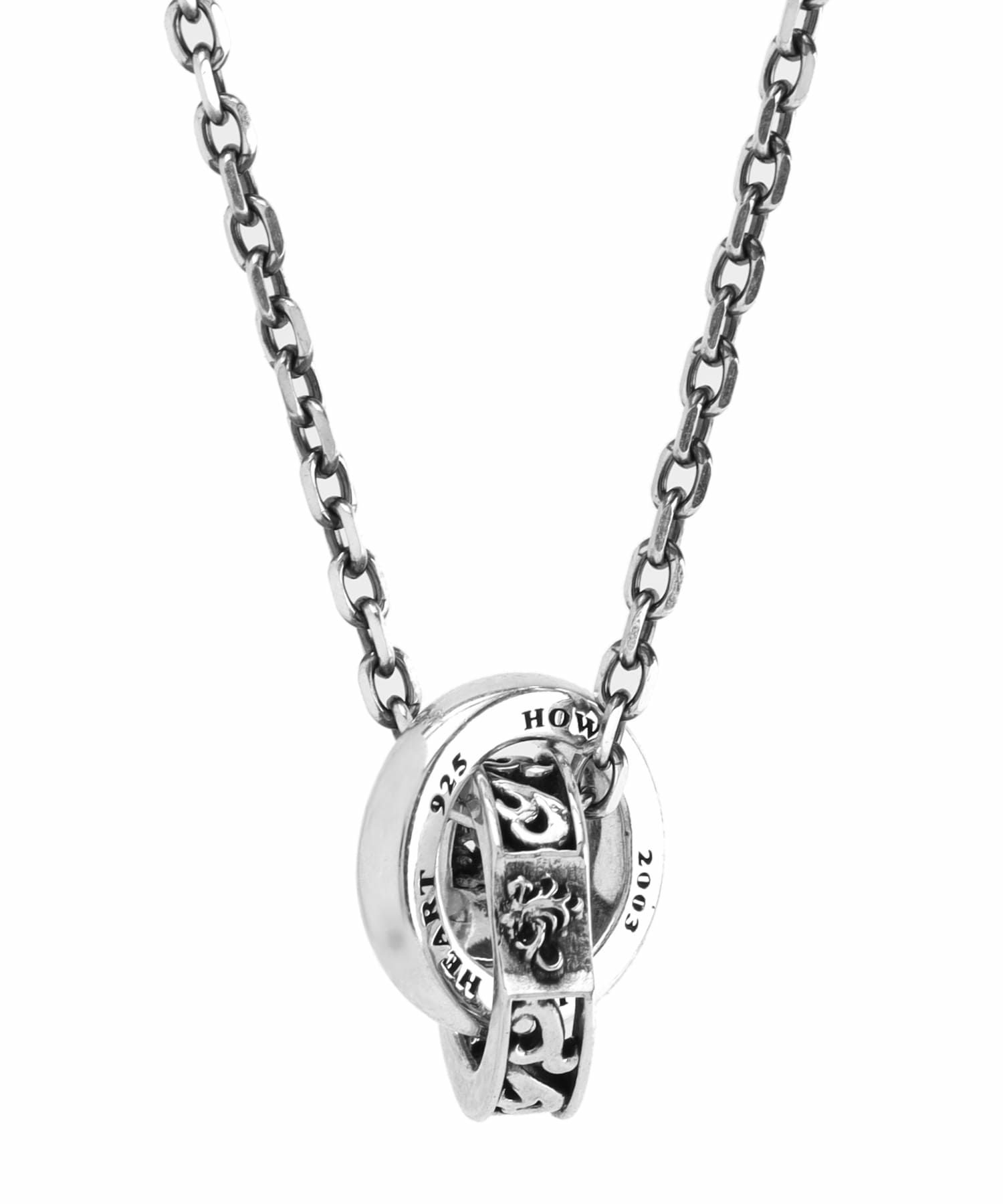 ハウル＆クラウンダブルリングネックレス/シルバー925