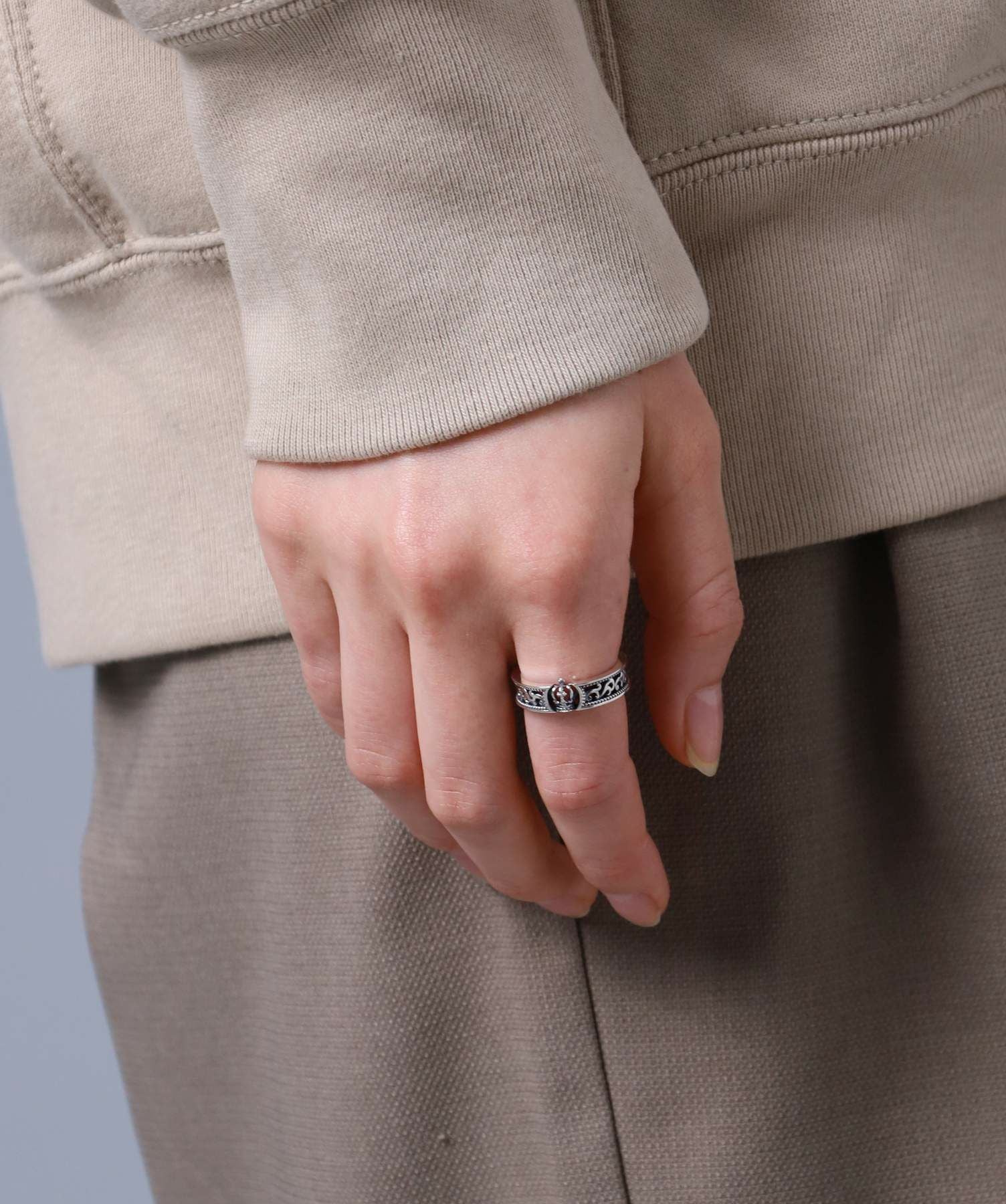 HOWL”アラベスククラウンリング/シルバー925 | LION HEART STORE