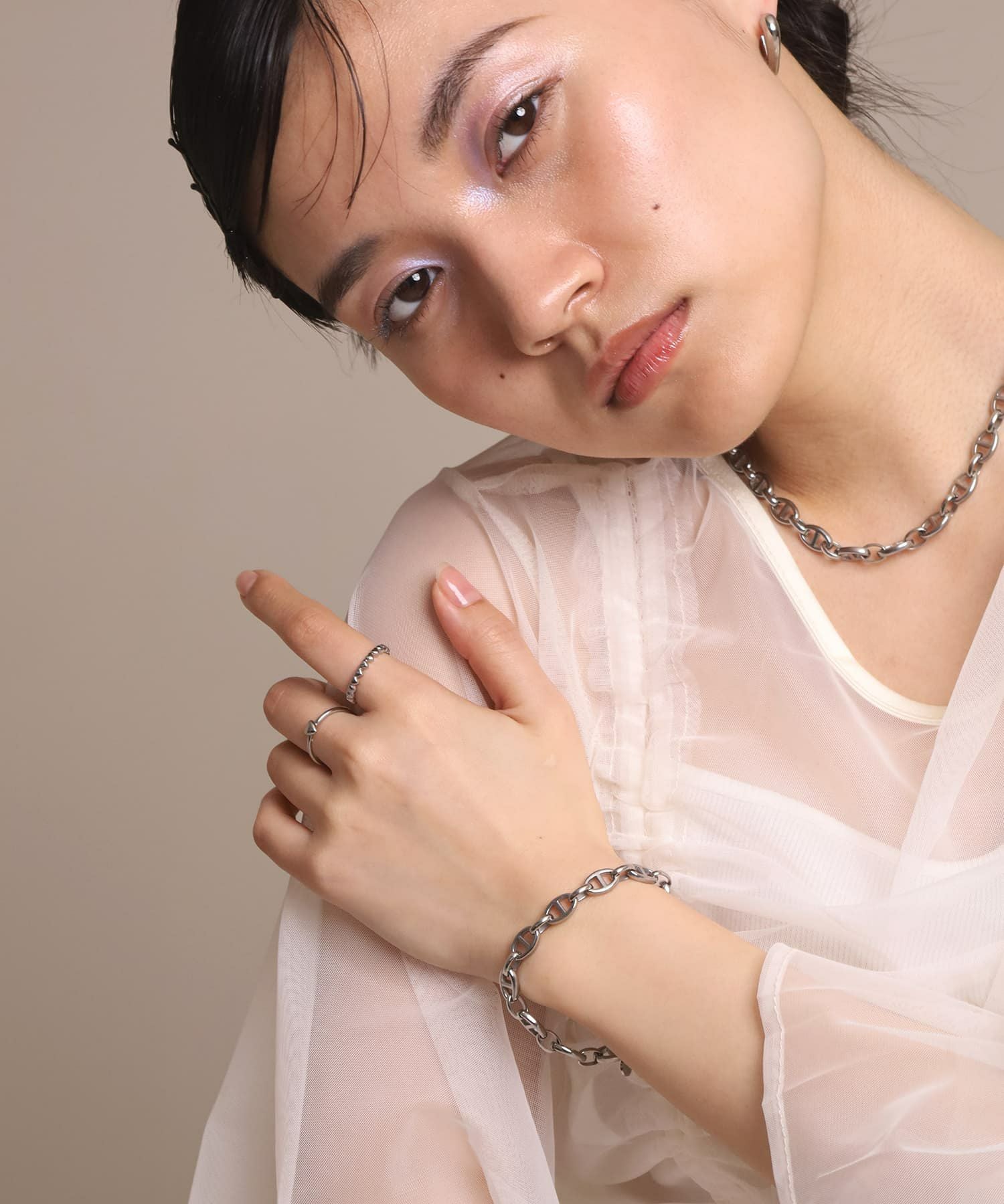 LHME（エルエイチエムイー） > マリンチェーンブレスレット/サージカルステンレス316L