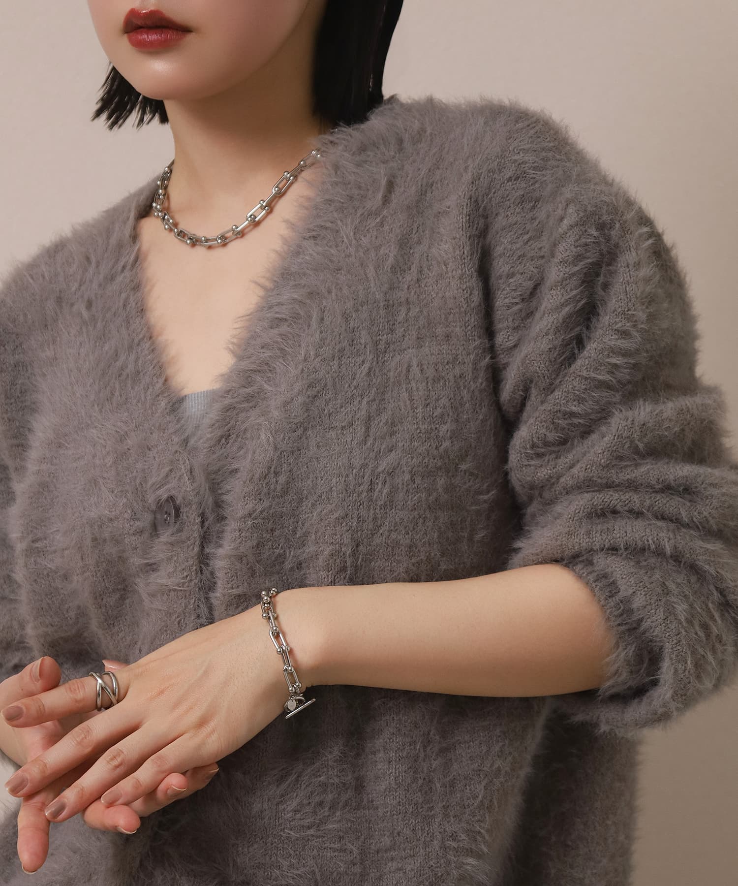 LHME（エルエイチエムイー） > リンクホースシューチェーンブレスレット/サージカルステンレス316L