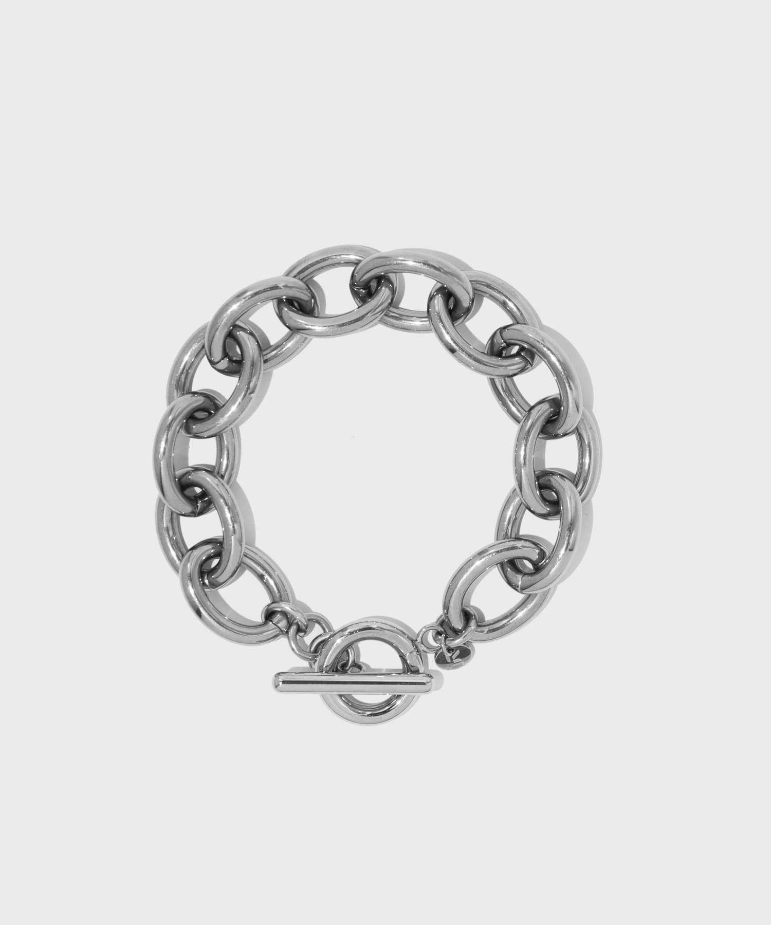 Moment”ボリュームアズキチェーンブレスレット/シルバー/サージカル