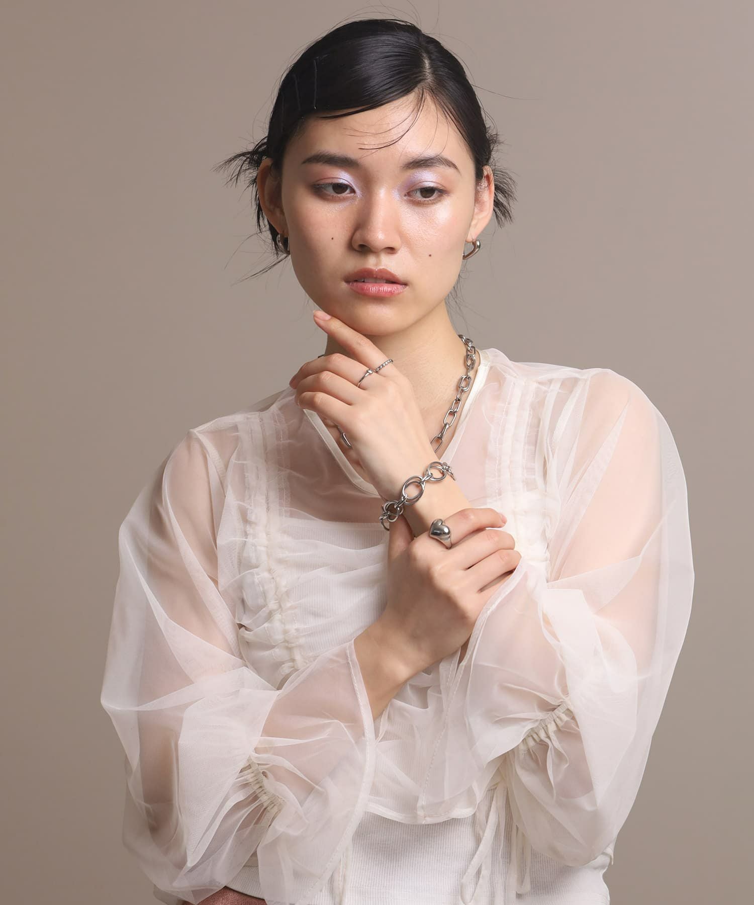 ダブルチェーンブレスレット/サージカルステンレス316L