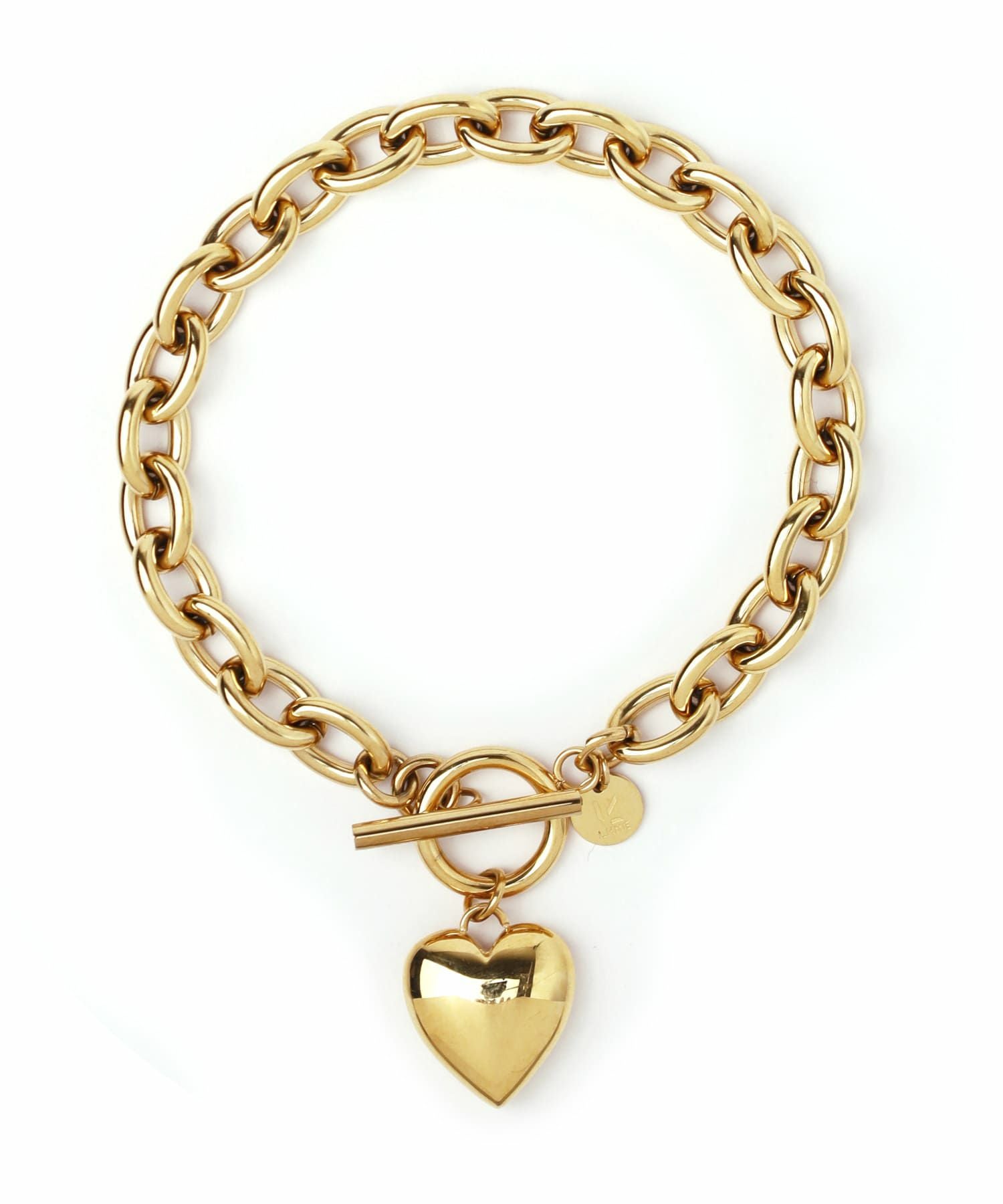 LHME（エルエイチエムイー） > ポイントハートチェーンブレスレット/ゴールド/サージカルステンレス316L