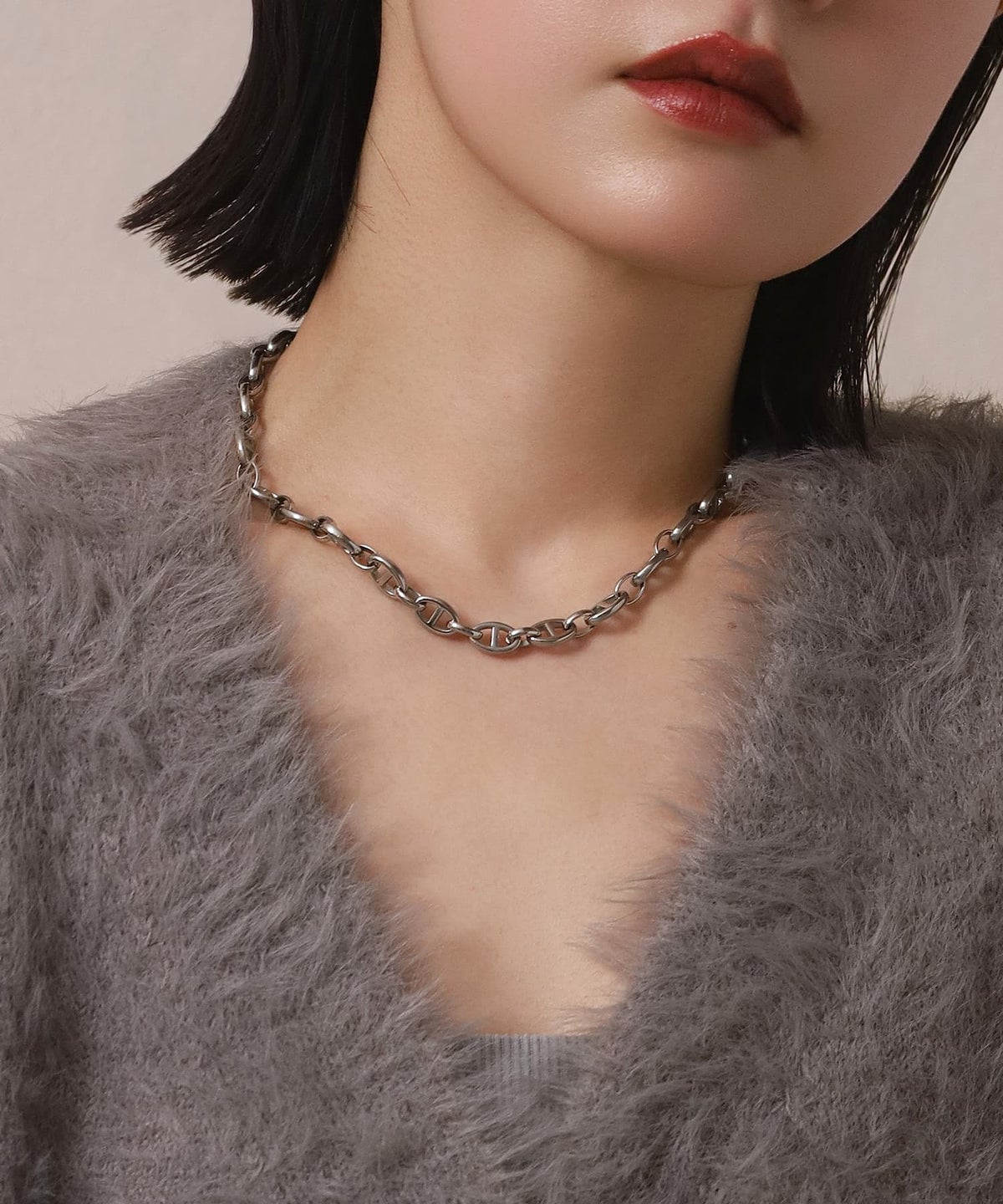 LHME（エルエイチエムイー） > マリンチェーンネックレス/シルバー/サージカルステンレス316L