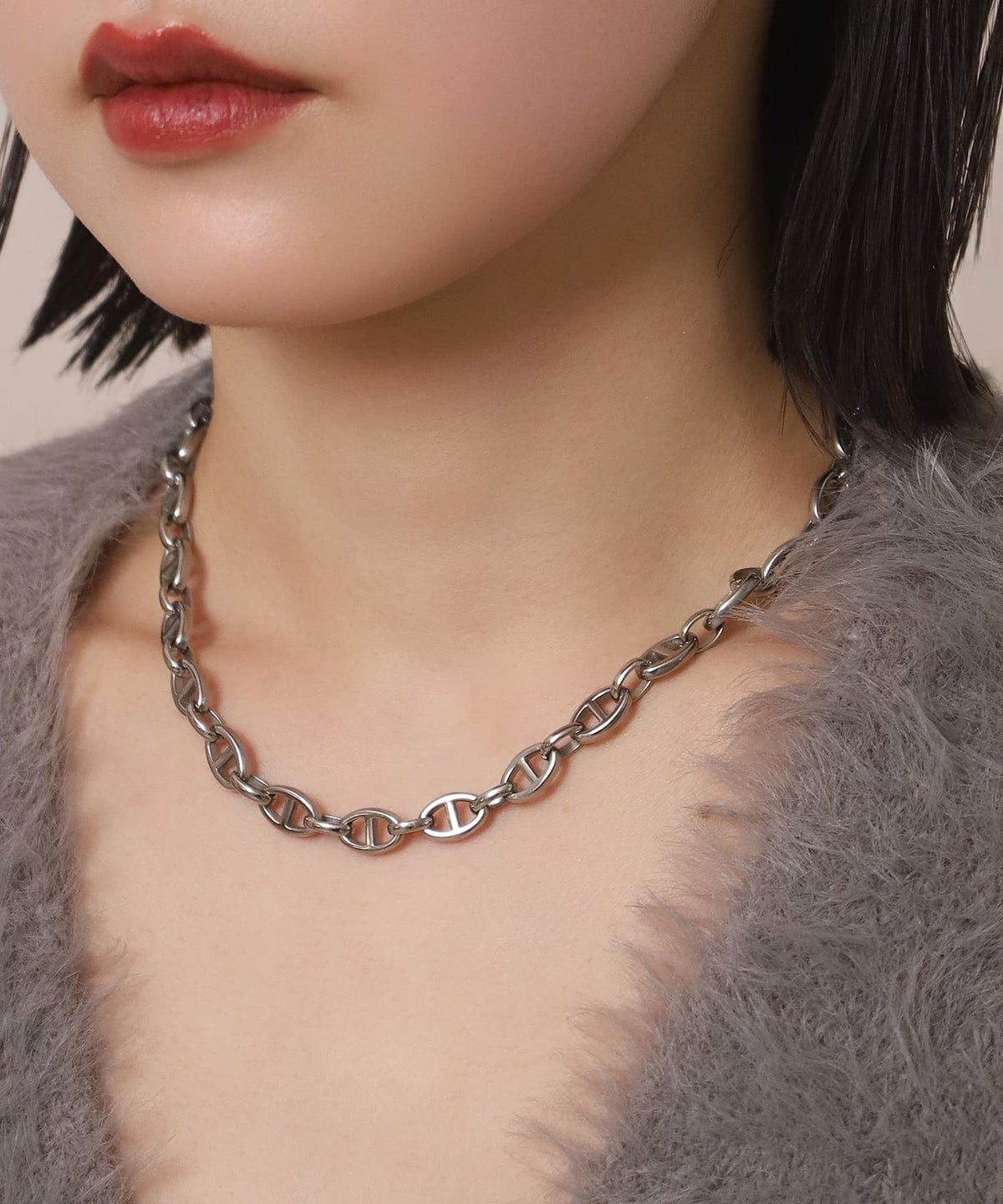 LHME（エルエイチエムイー） > マリンチェーンネックレス/シルバー/サージカルステンレス316L