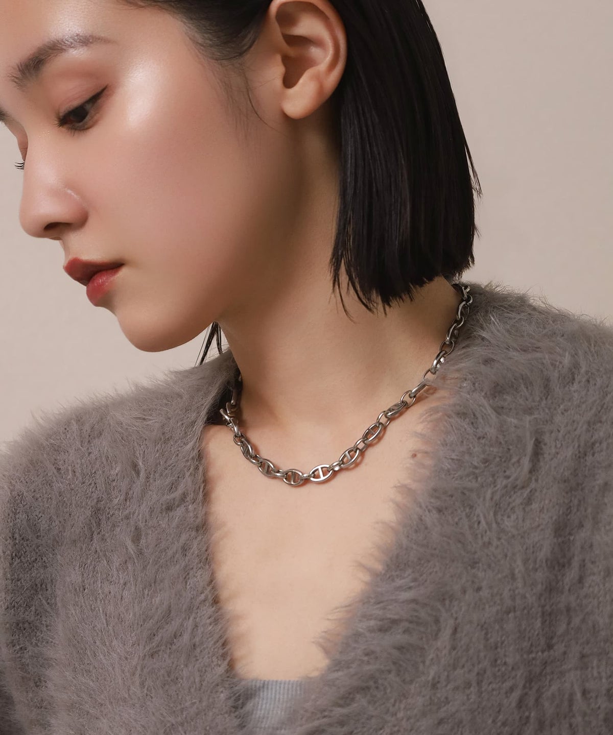 LHME（エルエイチエムイー） > マリンチェーンネックレス/シルバー/サージカルステンレス316L