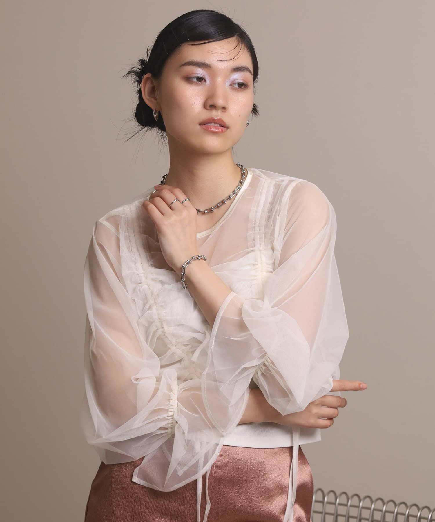 LHME（エルエイチエムイー） > リンクホースシューチェーンネックレス/シルバー/サージカルステンレス316L