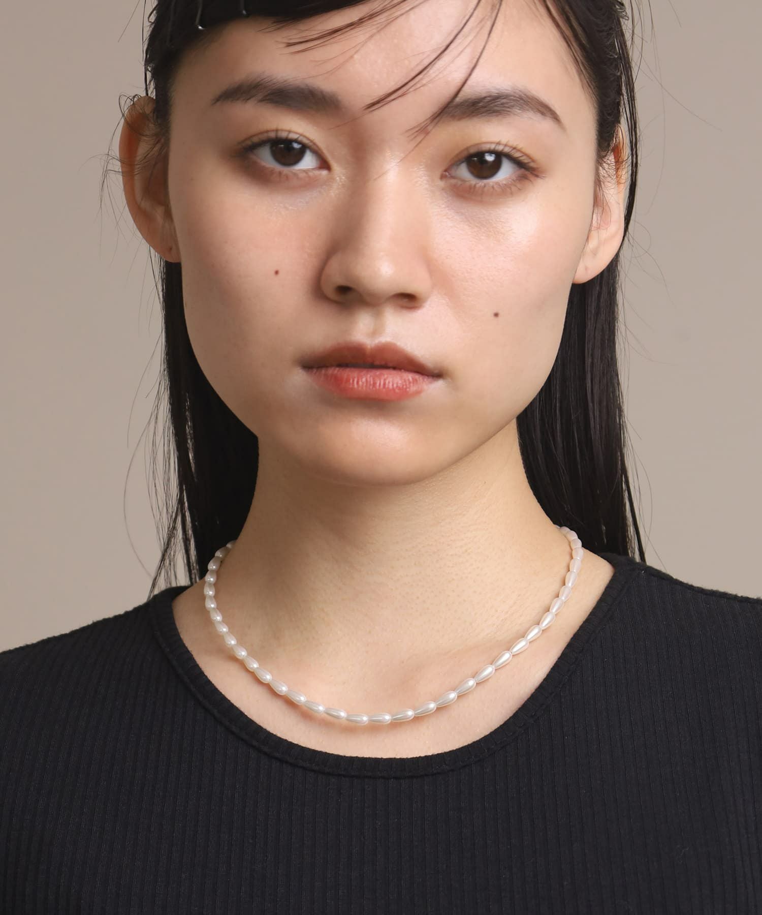 LHME（エルエイチエムイー） > “MELLOW”スモールバロックパールネックレス/ゴールド/サージカルステンレス316L（金属アレルギー対応）