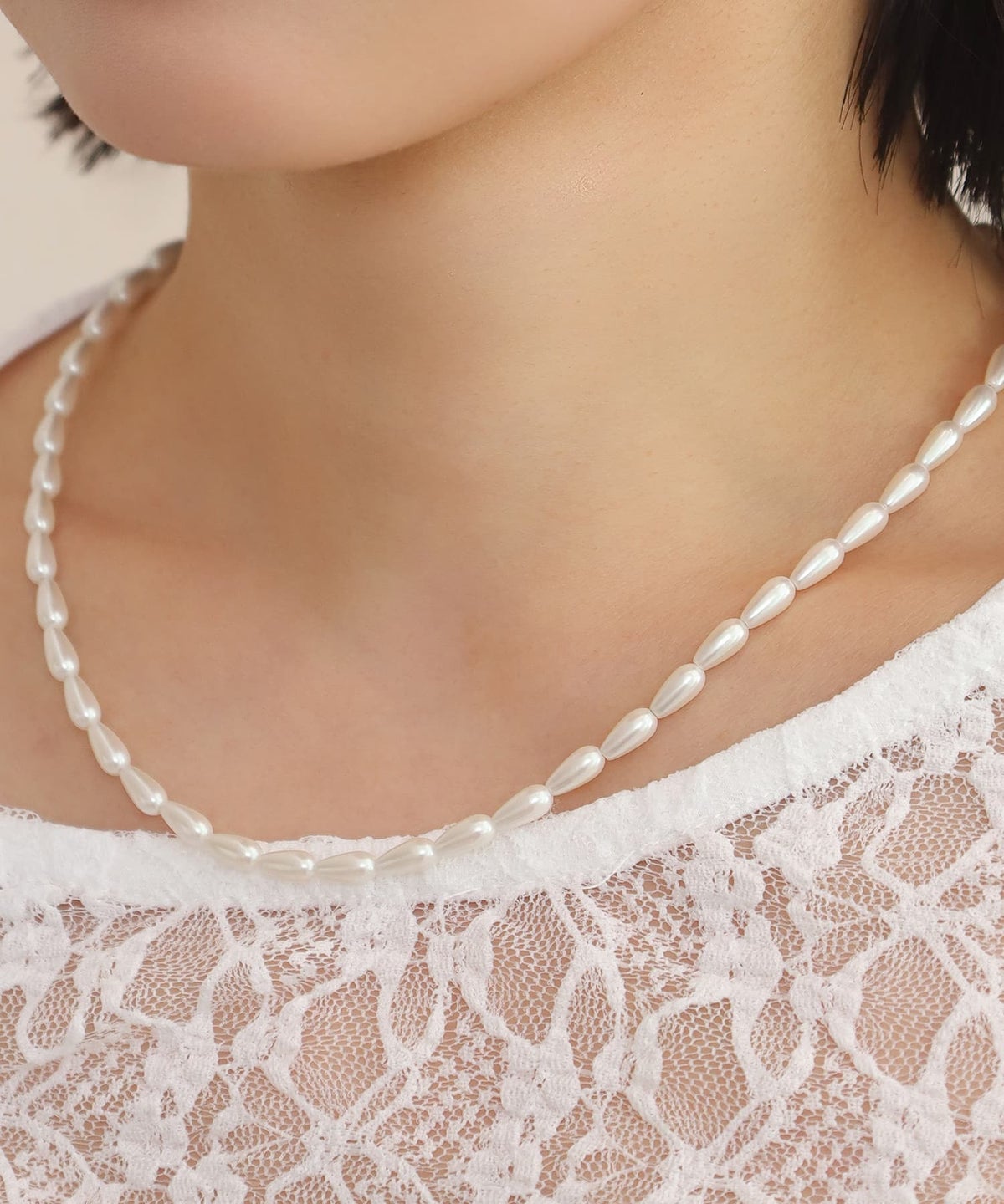 LHME（エルエイチエムイー） > “MELLOW”スモールバロックパールネックレス/ゴールド/サージカルステンレス316L（金属アレルギー対応）