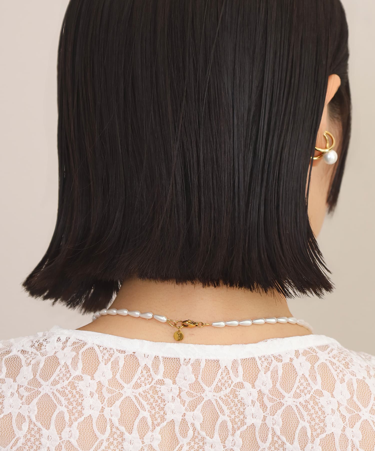 LHME（エルエイチエムイー） > “MELLOW”スモールバロックパールネックレス/ゴールド/サージカルステンレス316L（金属アレルギー対応）