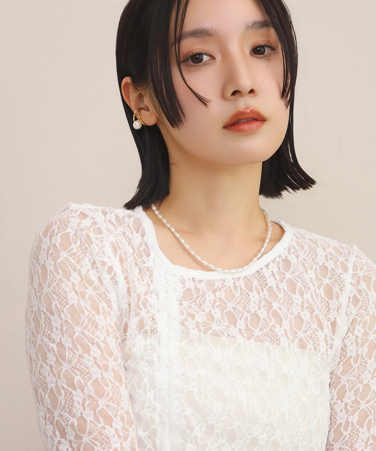 LHME（エルエイチエムイー） > “MELLOW”スモールバロックパールネックレス/ゴールド/サージカルステンレス316L（金属アレルギー対応）