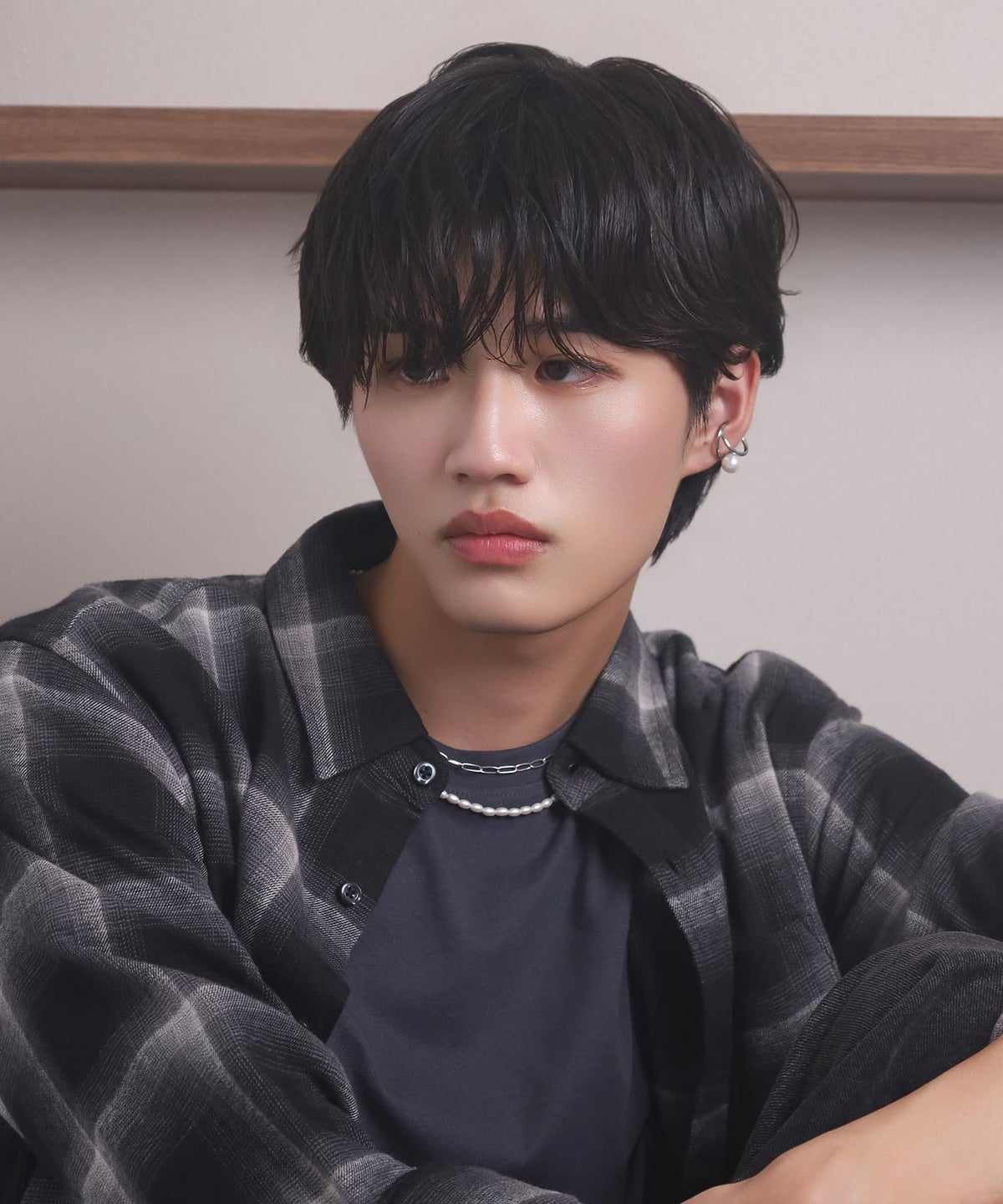 LHME（エルエイチエムイー） > “MELLOW”バロックパール×チェーン2連ネックレス/シルバー/サージカルステンレス316L（金属アレルギー対応）