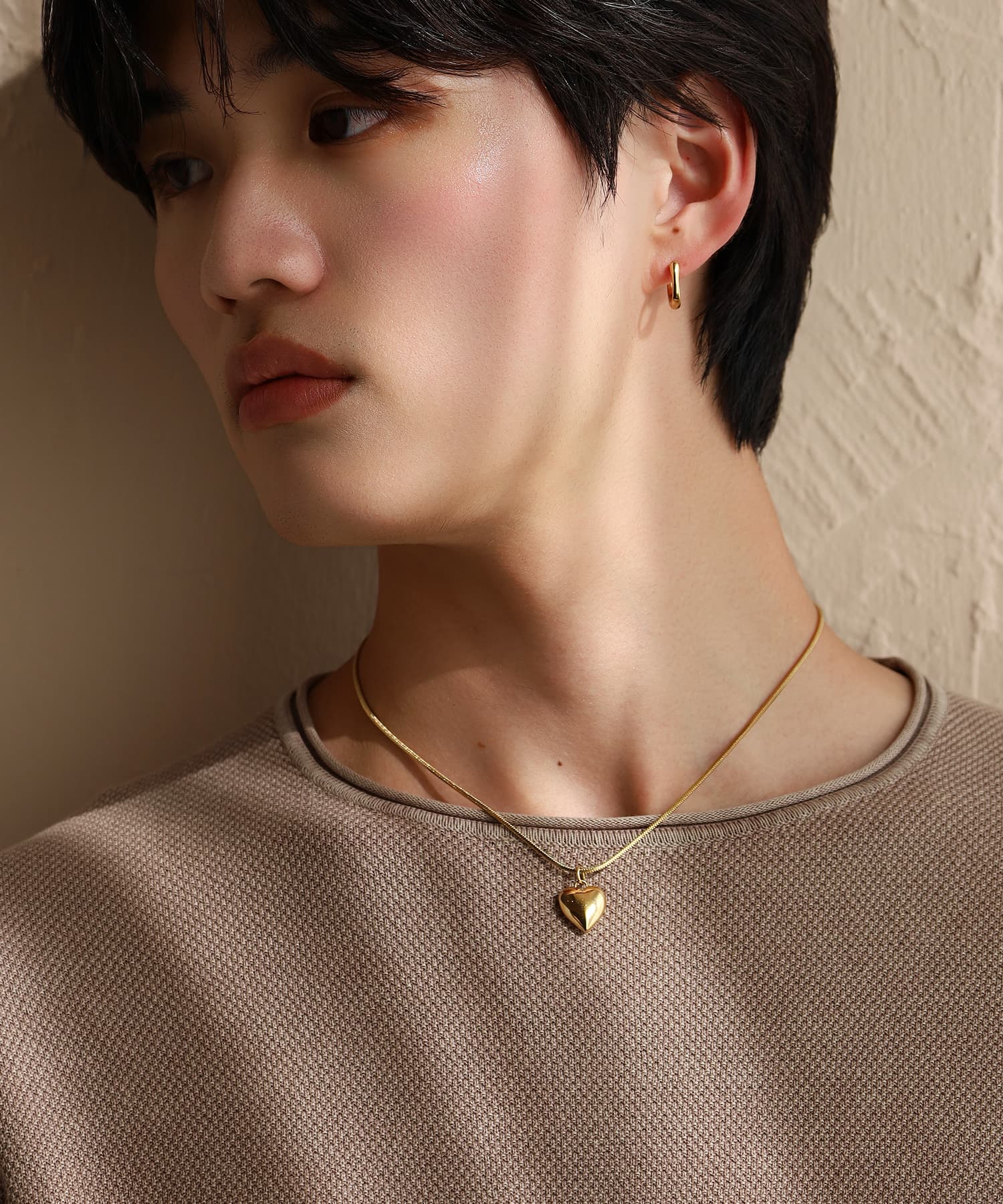 LHME（エルエイチエムイー） > “Moment”2wayベネチアンポイントハートネックレス/ゴールド/サージカルステンレス316L（金属アレルギー対応）