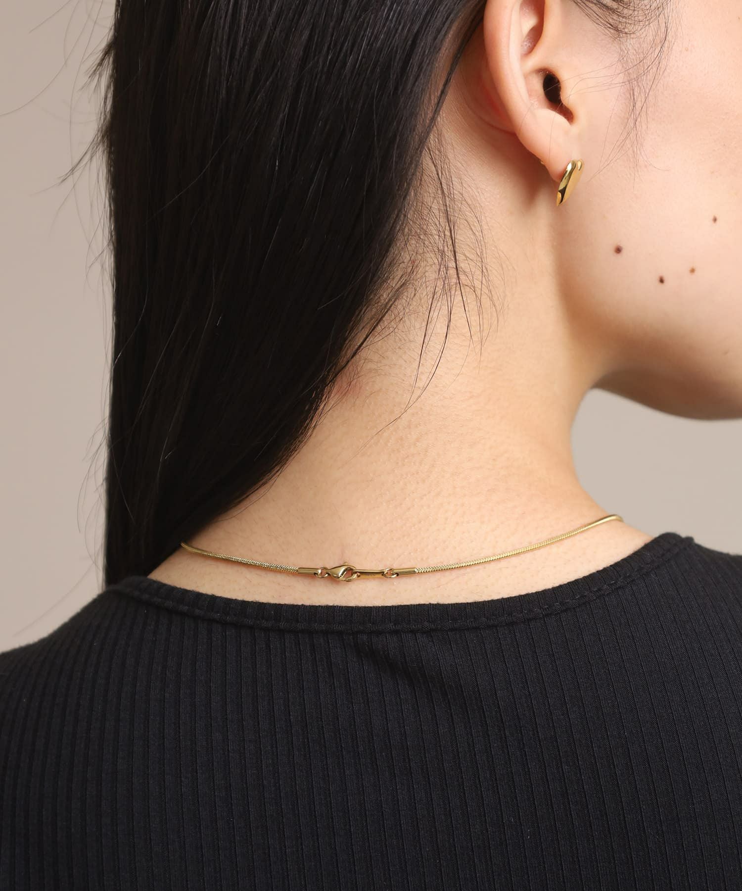 Moment”2wayベネチアンポイントハートネックレス/ゴールド/サージカル