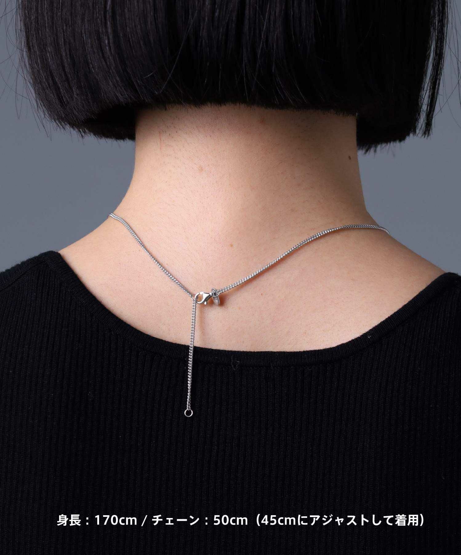 ウェーブダブルリングネックレス/シルバー/喜平チェーン/シルバー925