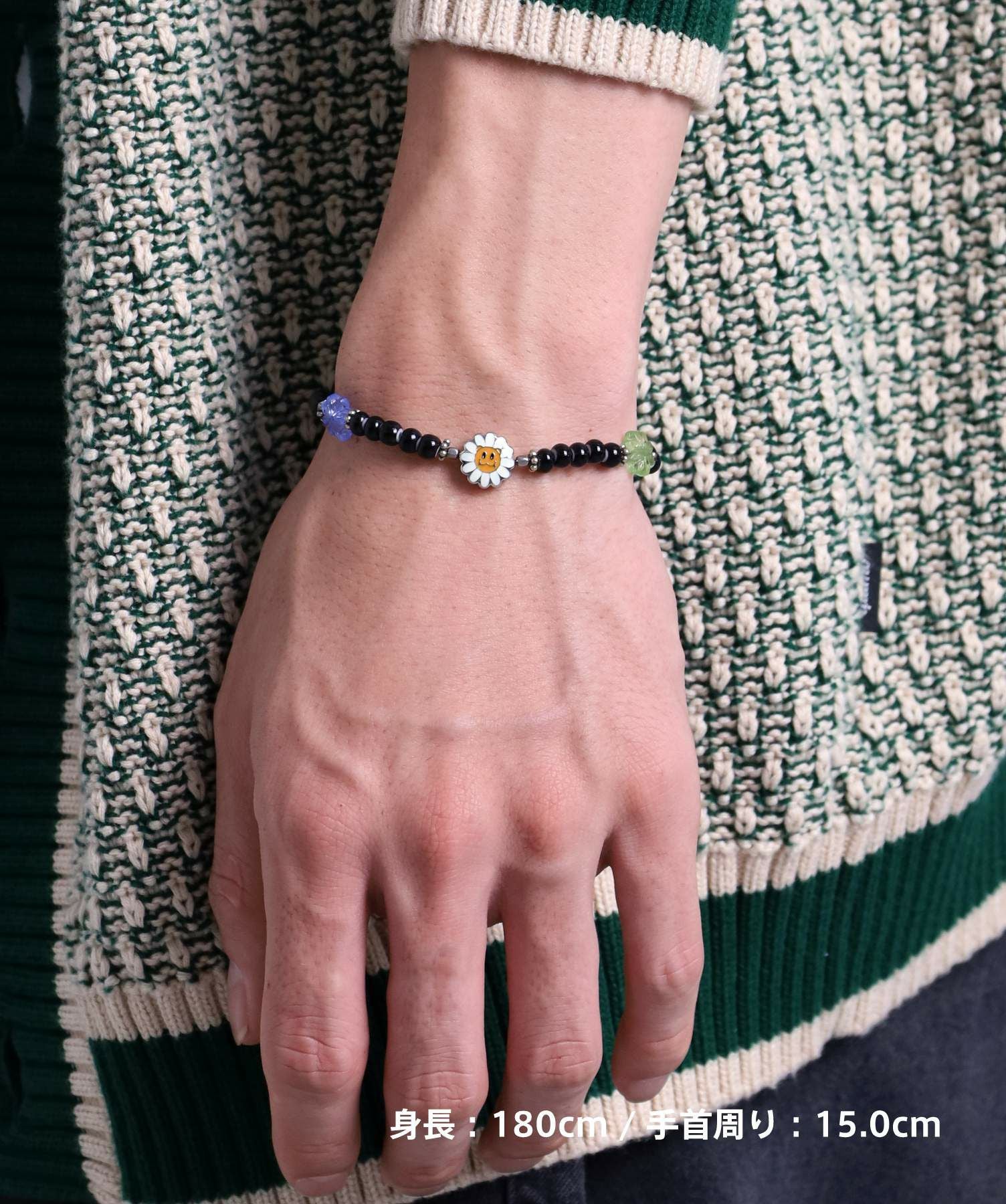 フラワーLEOブレスレット/ブラックカラー
