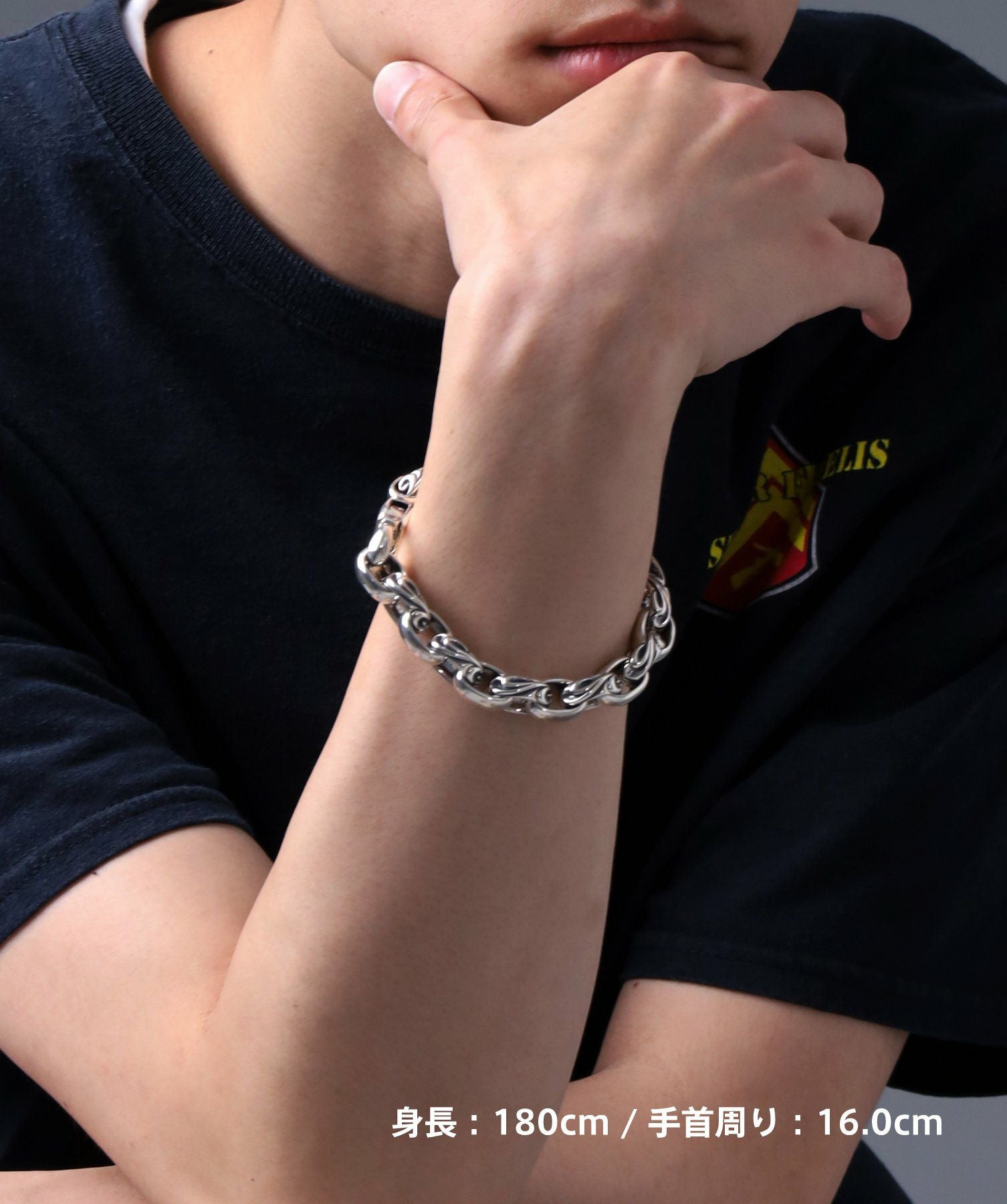 グランドスクロールブレスレット/シルバー925