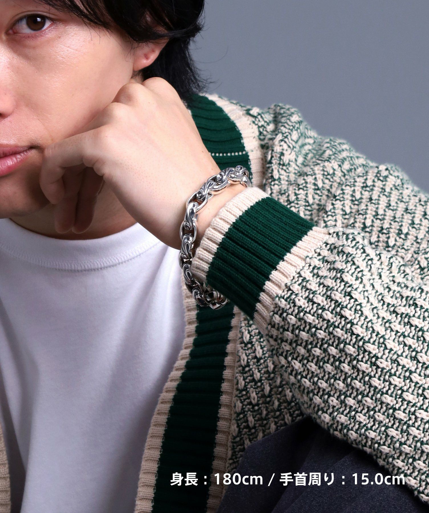 グランドスクロールブレスレット/シルバー925 | LION HEART STORE