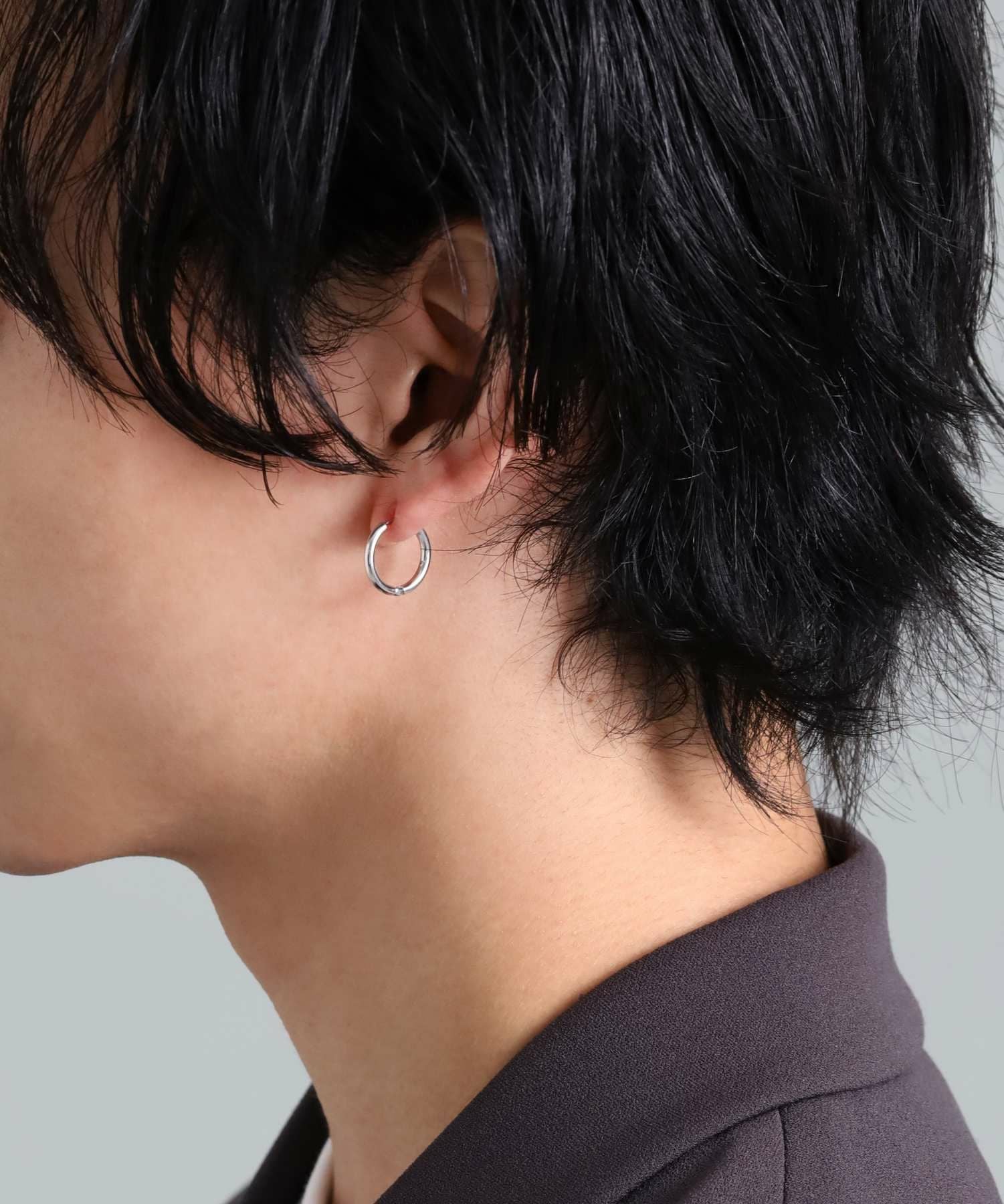 BASIC”プラチナフープピアス/プラチナ900 | LION HEART STORE