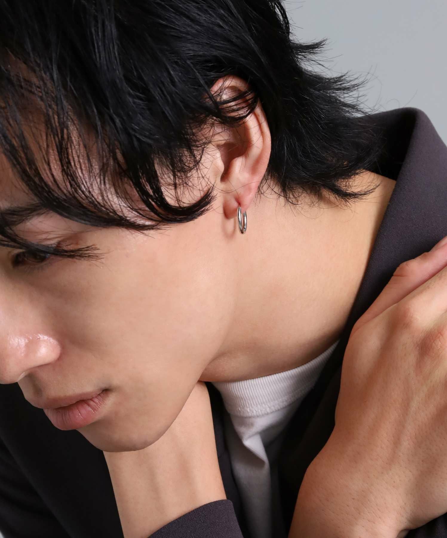 BASIC”プラチナフープピアス/プラチナ900 | LION HEART STORE