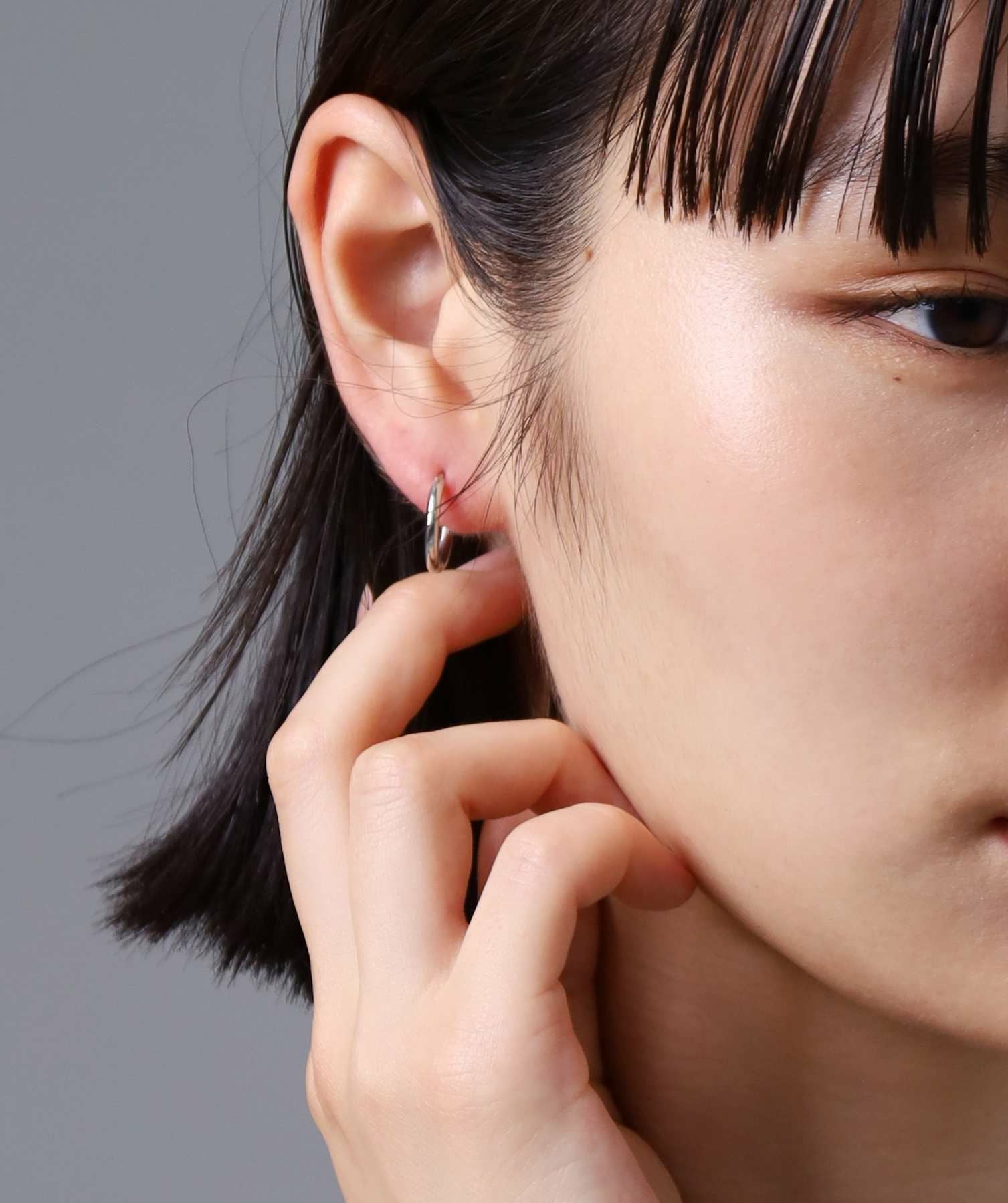 BASIC”プラチナフープピアス/プラチナ900 | LION HEART STORE