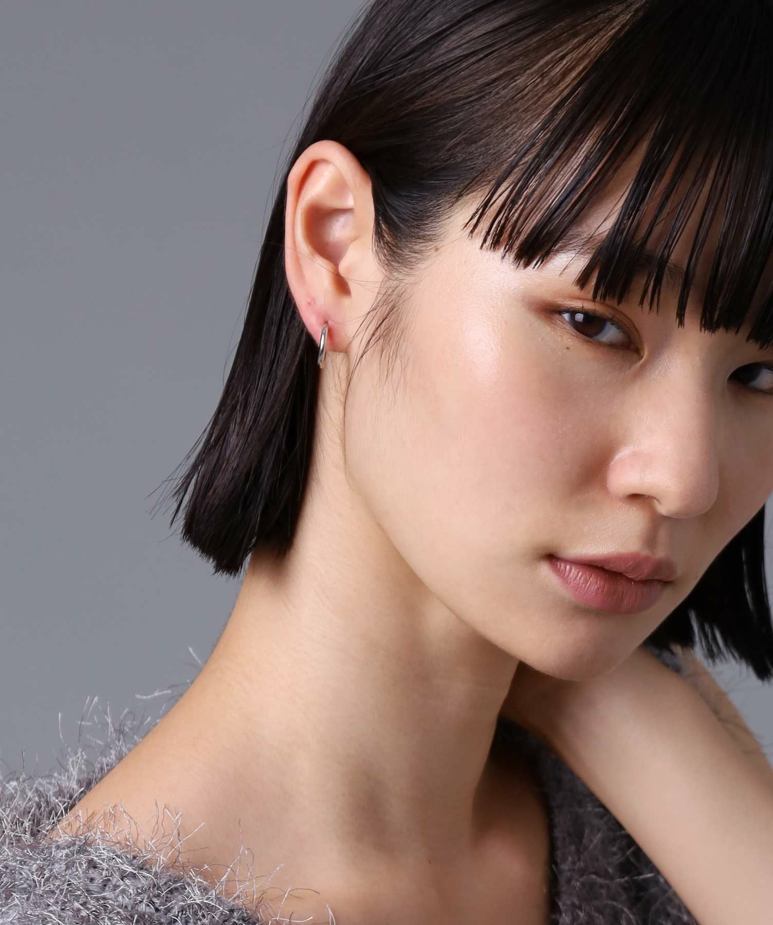 BASIC”プラチナフープピアス/プラチナ900 | LION HEART STORE