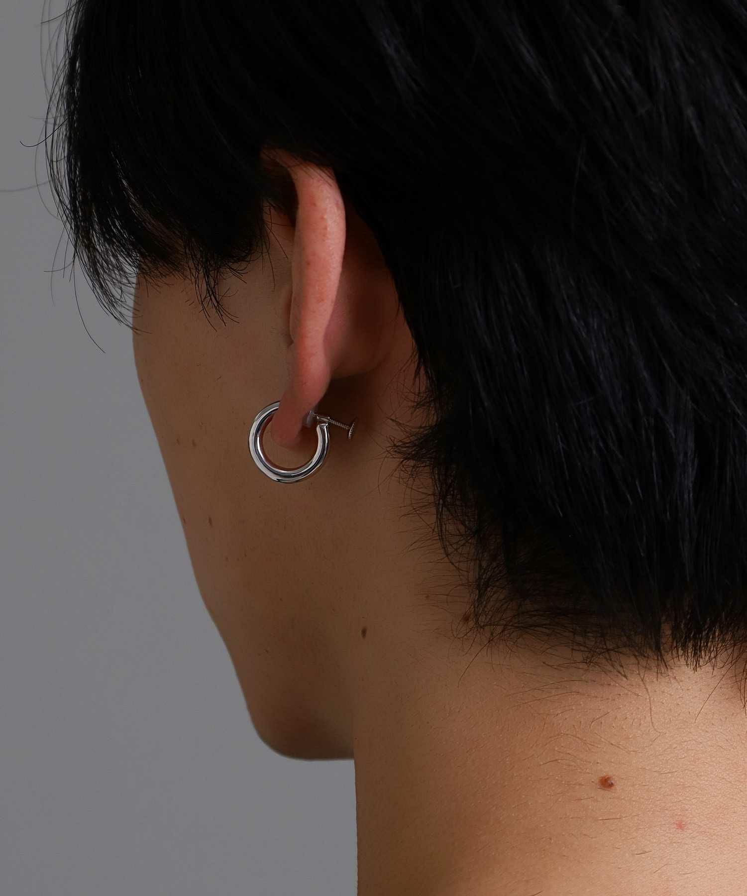 シルバーイヤリング/プレーン/ジルコニア/シルバー925