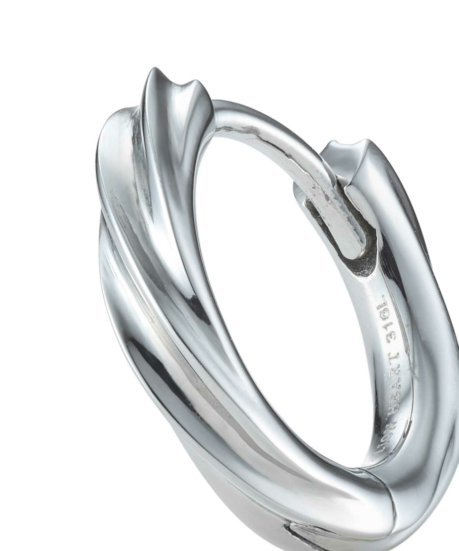 【限定展開】ツイストテクスチャーフープピアス/サージカルステンレス316L（金属アレルギー対応）