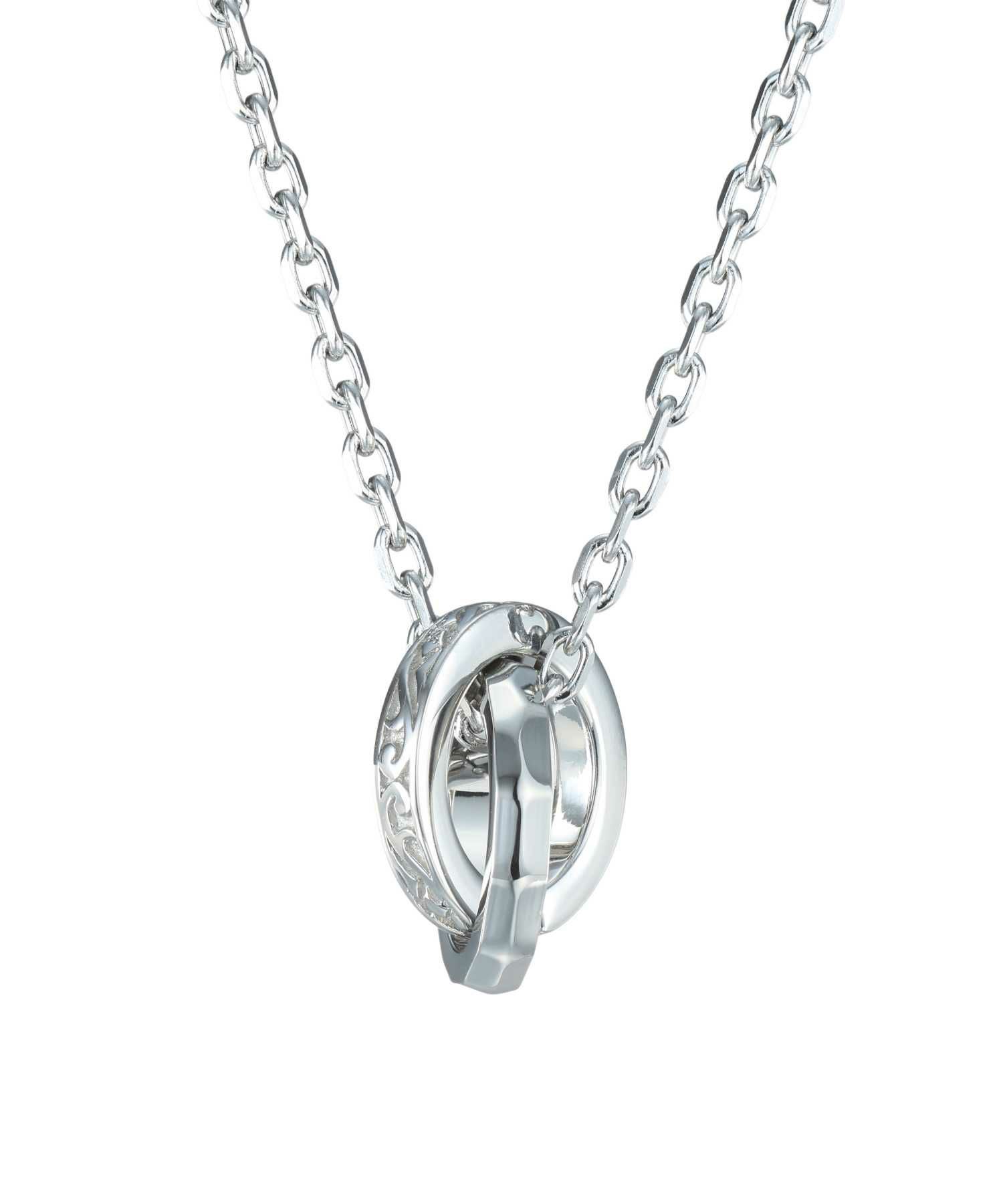 【限定展開】タテガミダブルリングネックレス/フラグメント/シルバー/サージカルステンレス316L（金属アレルギー対応）