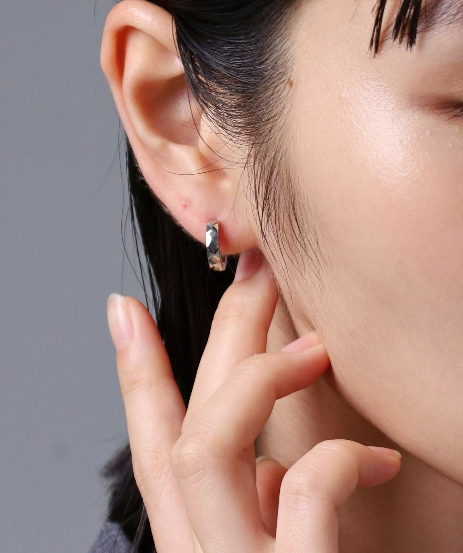 限定展開】“THE EDGE”エングレイブカッティングフープピアス（2点