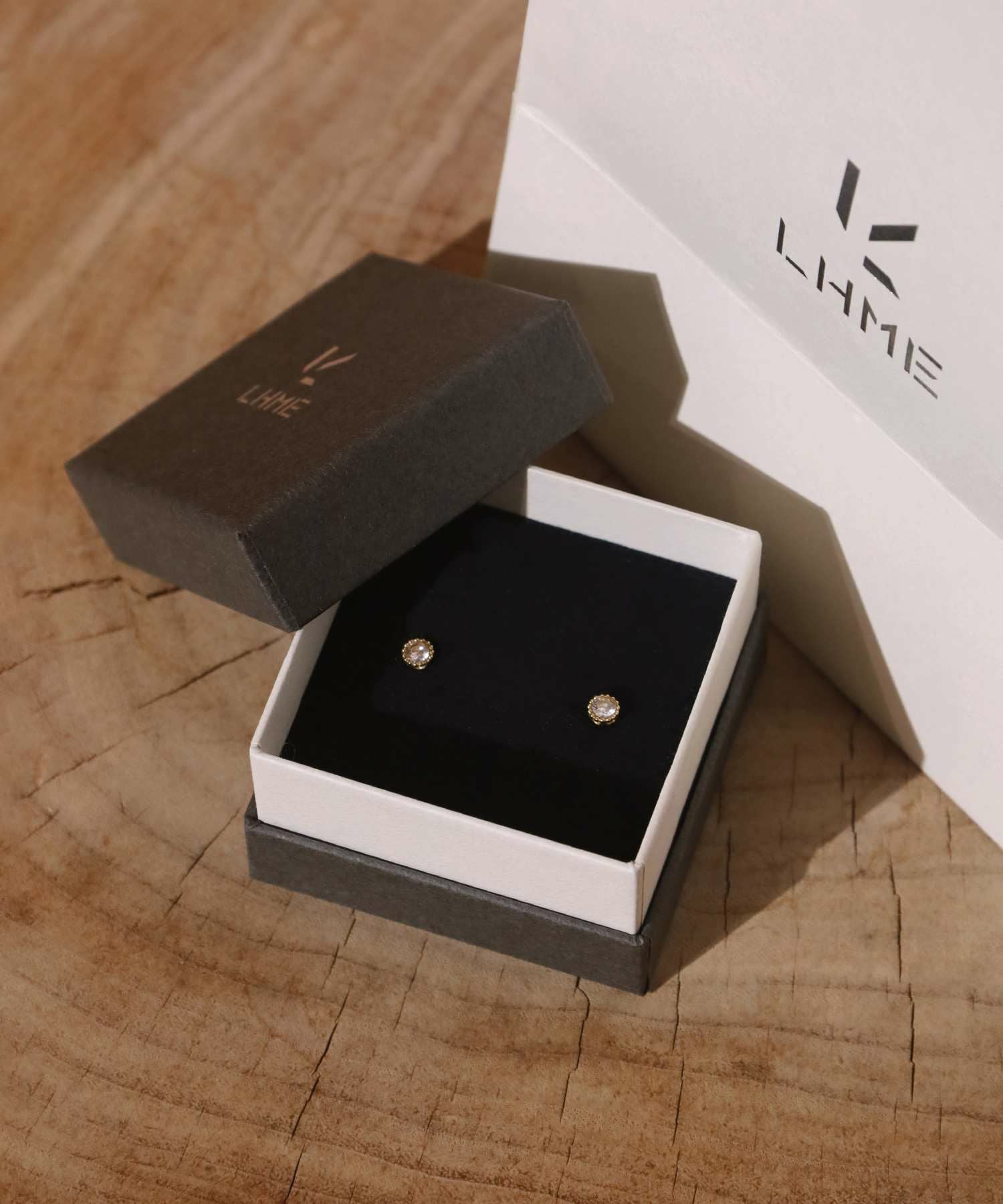 twinkle”1粒ビジューピアス/ゴールド/ジルコニア/スペシャルパッケージ