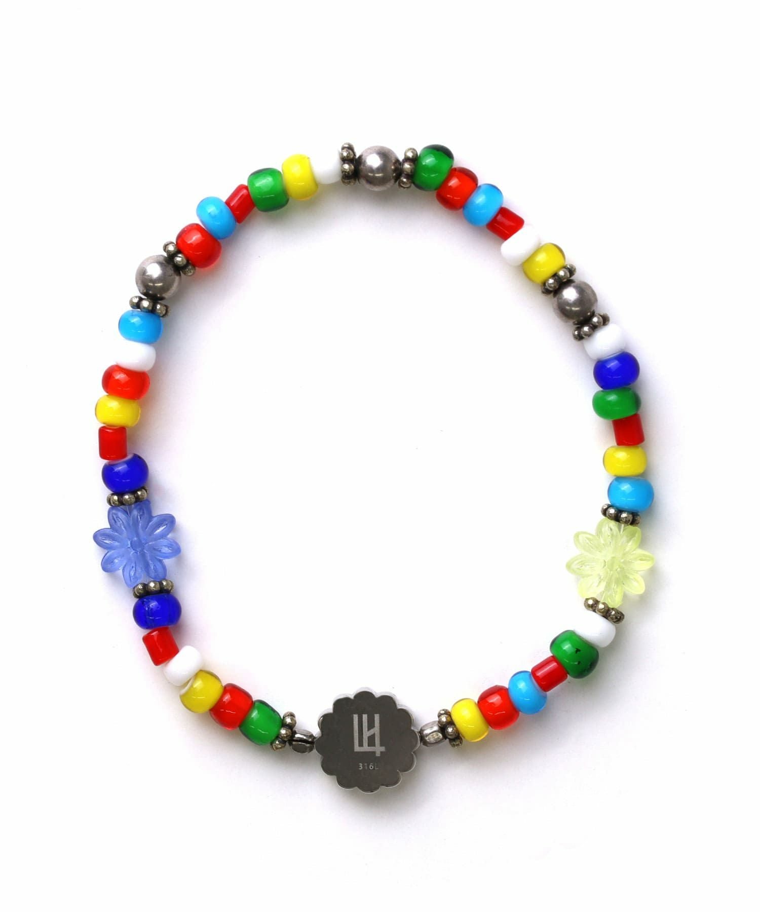 “LEO”フラワービーズブレスレット（ビーズ用ゴムタイプ）/マルチカラー