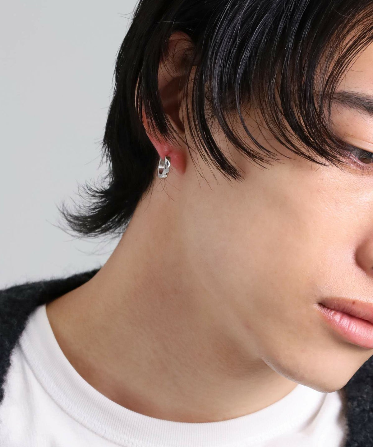 【限定展開】“THE EDGE”エングレイブカッティングフープピアス/スペシャルパッケージ/サージカルステンレス（金属アレルギー対応）